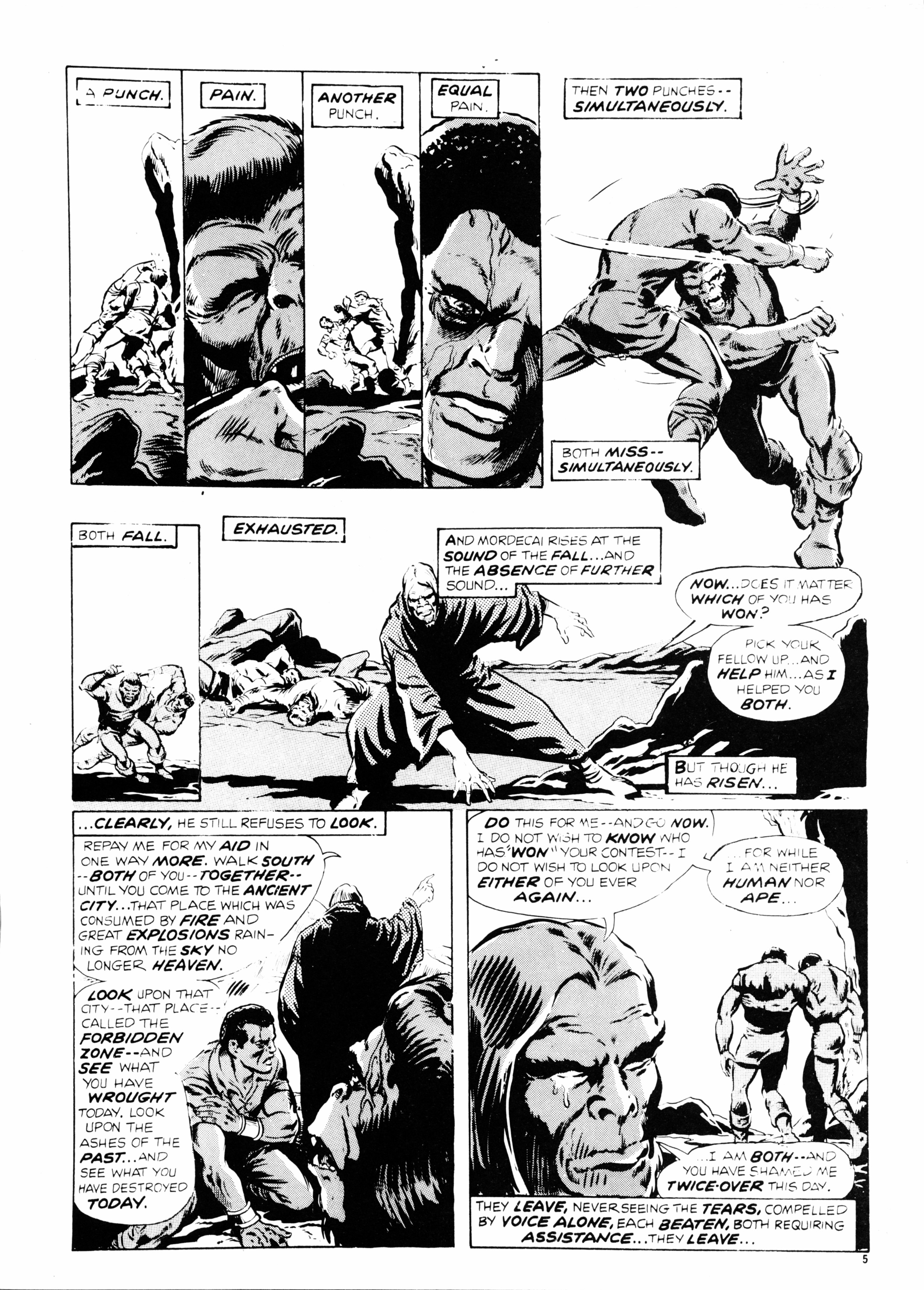 Read online Planet of the Apes (1974) comic -  Issue #22 - 5
