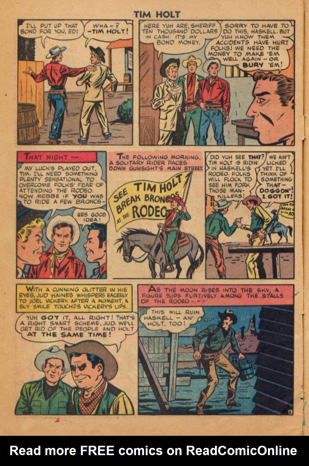 Read online Tim Holt comic -  Issue #7 - 8