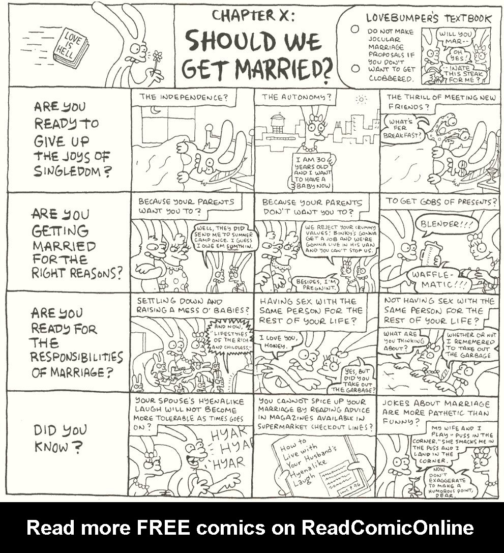 Read online Life In Hell comic -  Issue # TPB Love is Hell - 13