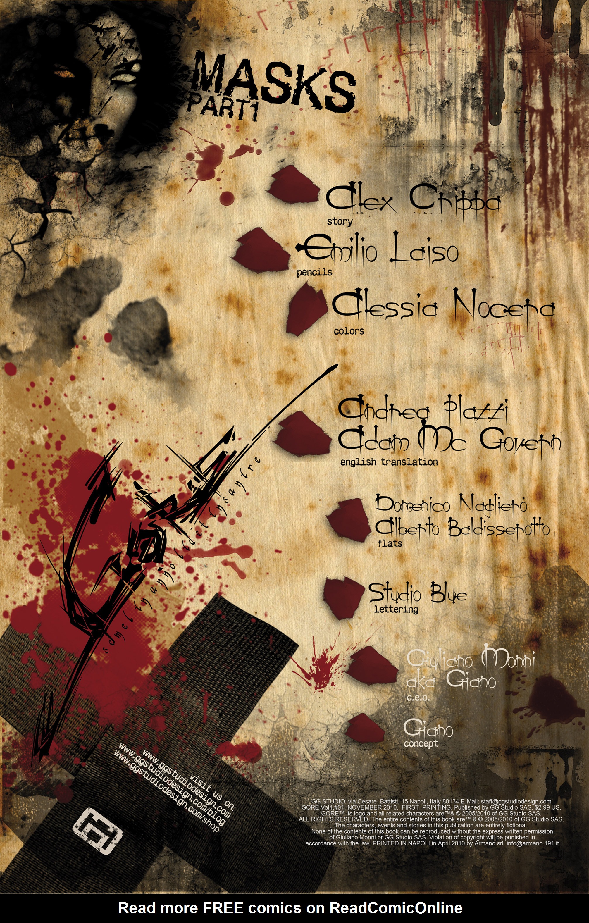 Read online Gore comic -  Issue #1 - 2