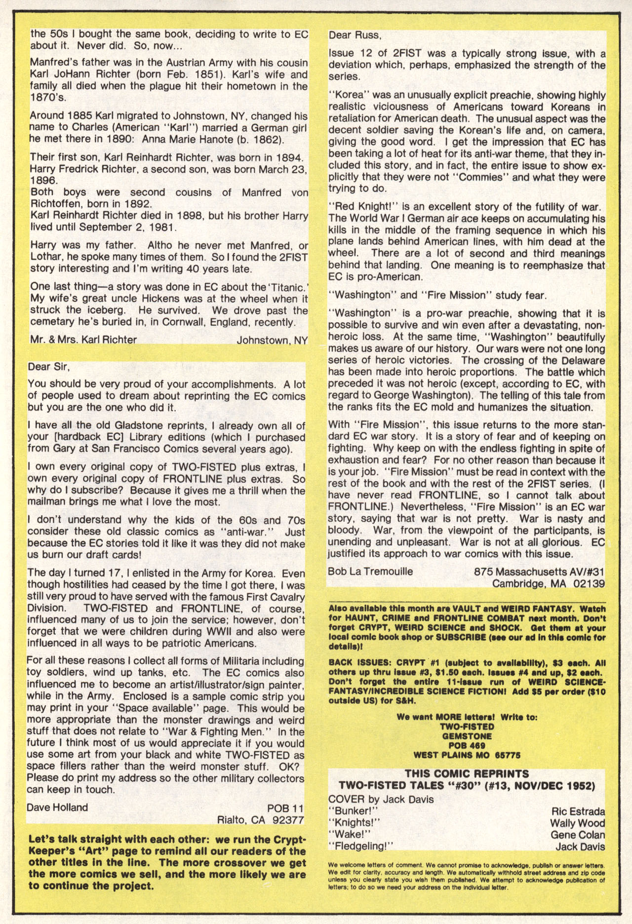 Read online Two-Fisted Tales comic -  Issue #30 - 19