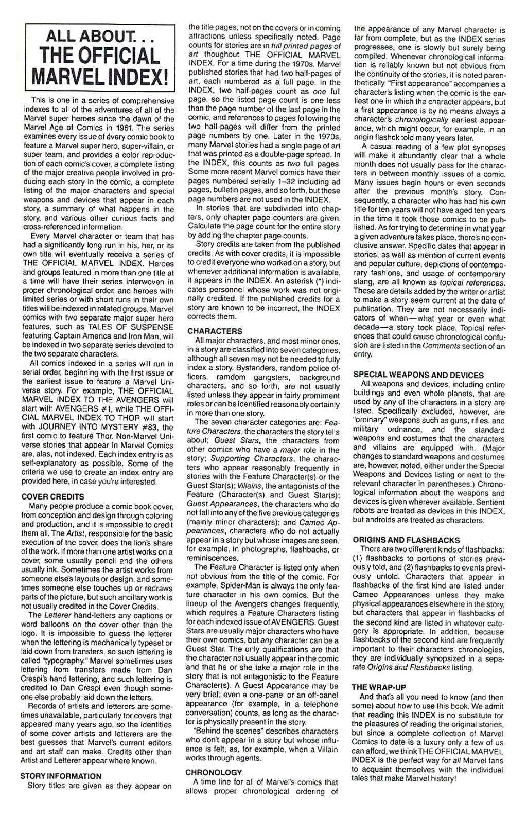 Read online The Official Marvel Index To The X-Men comic -  Issue #1 - 51