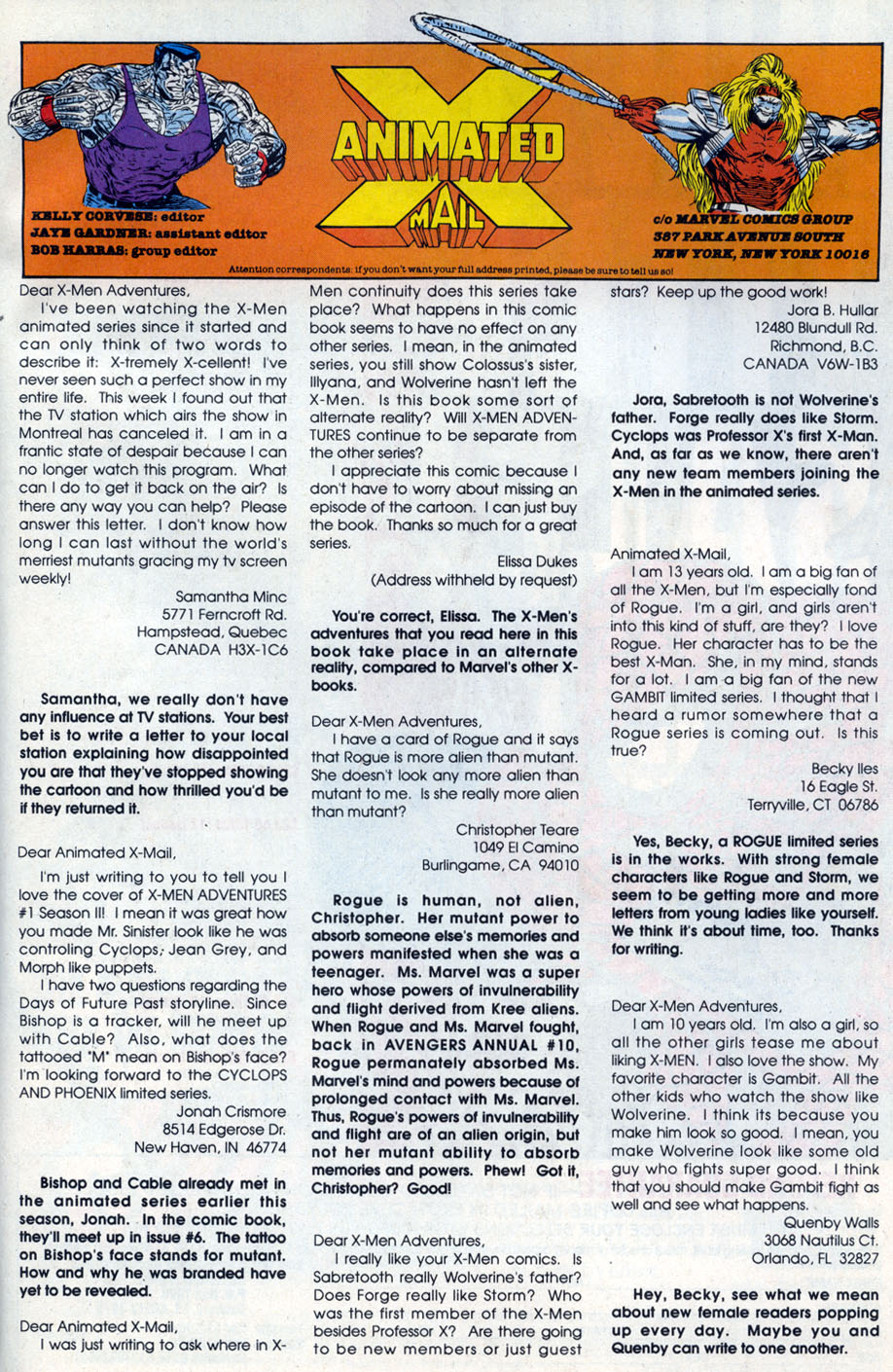 Read online X-Men Adventures (1994) comic -  Issue #4 - 24