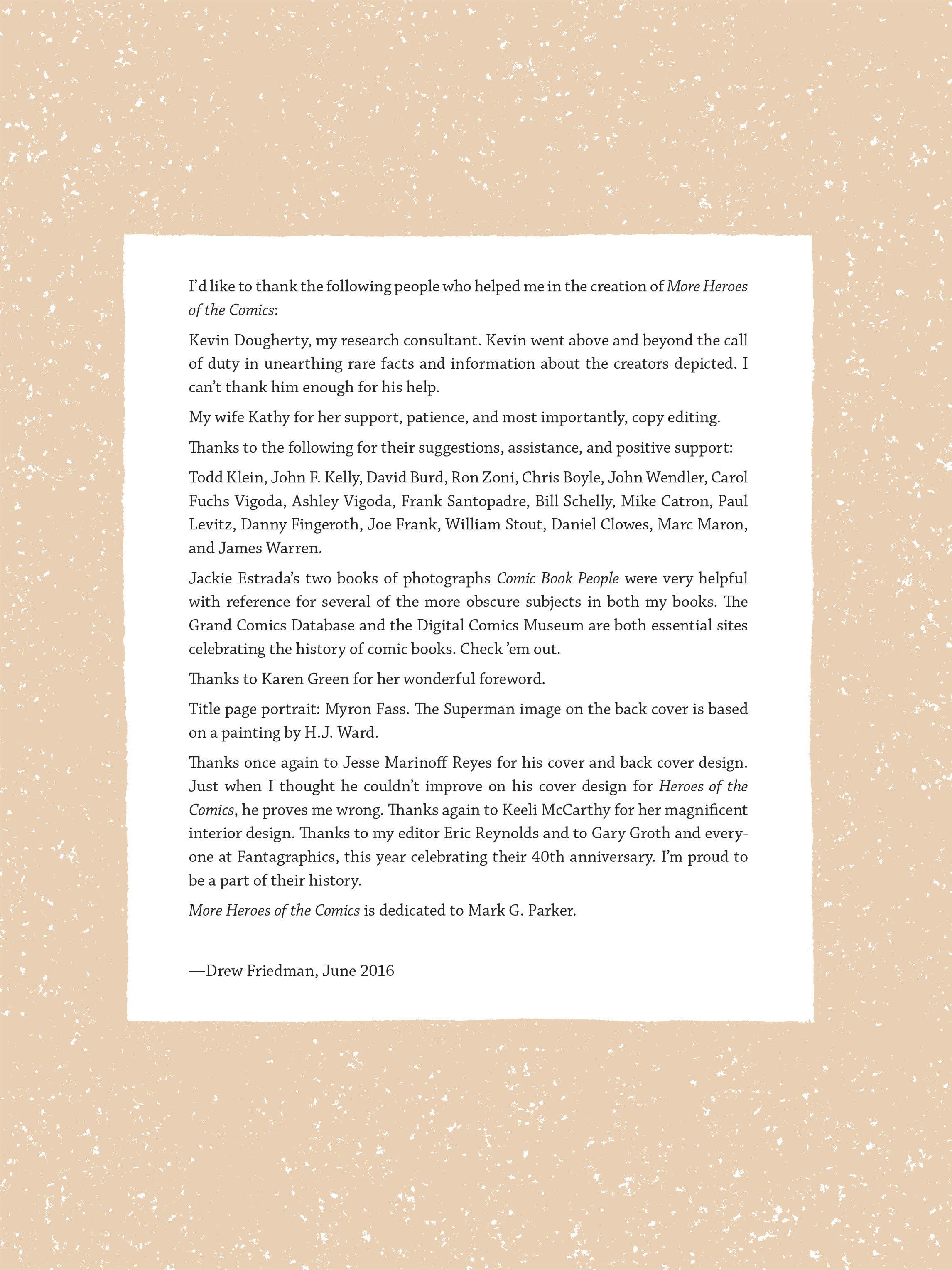 Read online More Heroes of the Comics: Portraits of the Legends of Comic Books comic -  Issue # TPB (Part 1) - 7