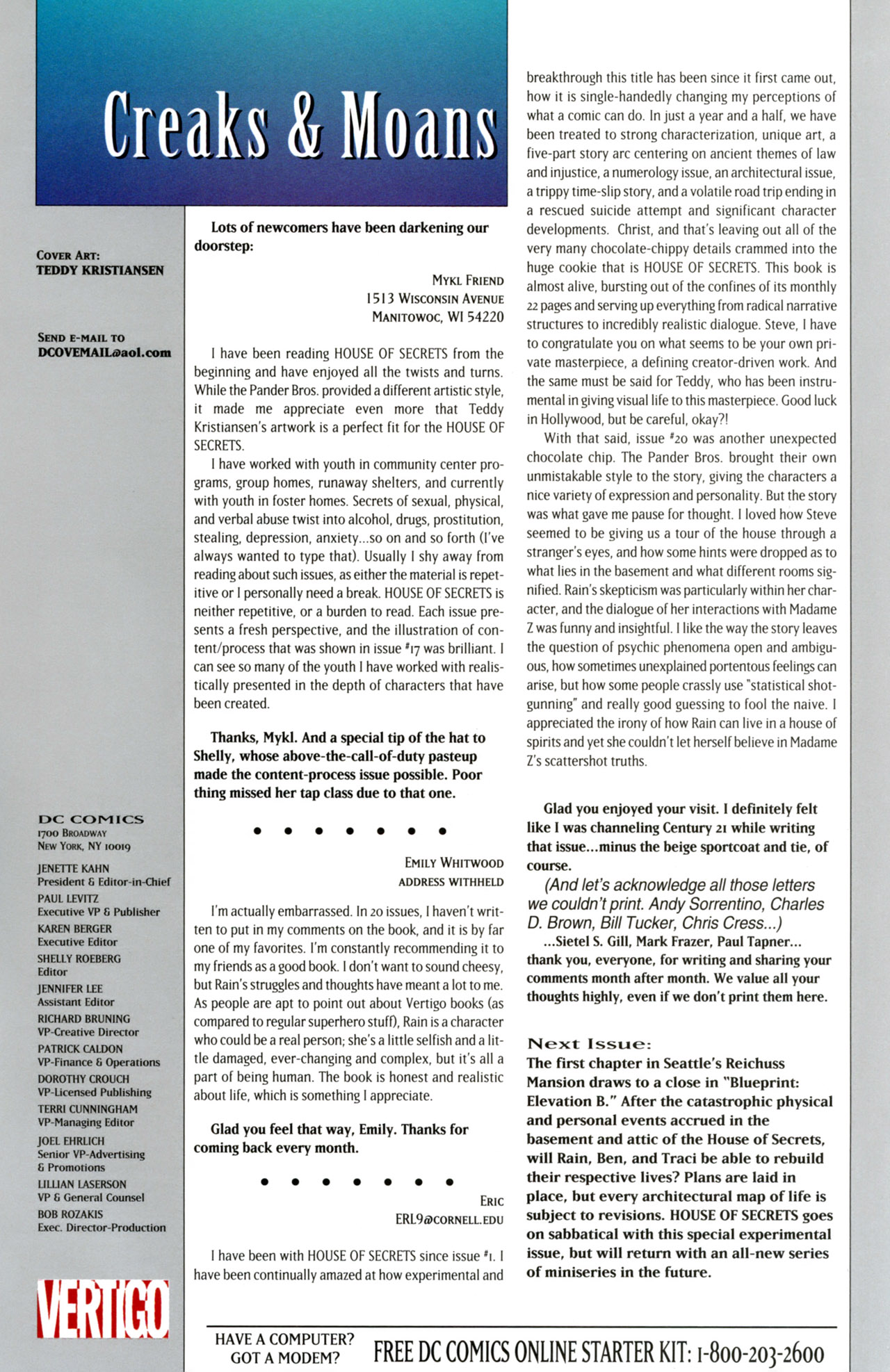 Read online House of Secrets (1996) comic -  Issue #24 - 24