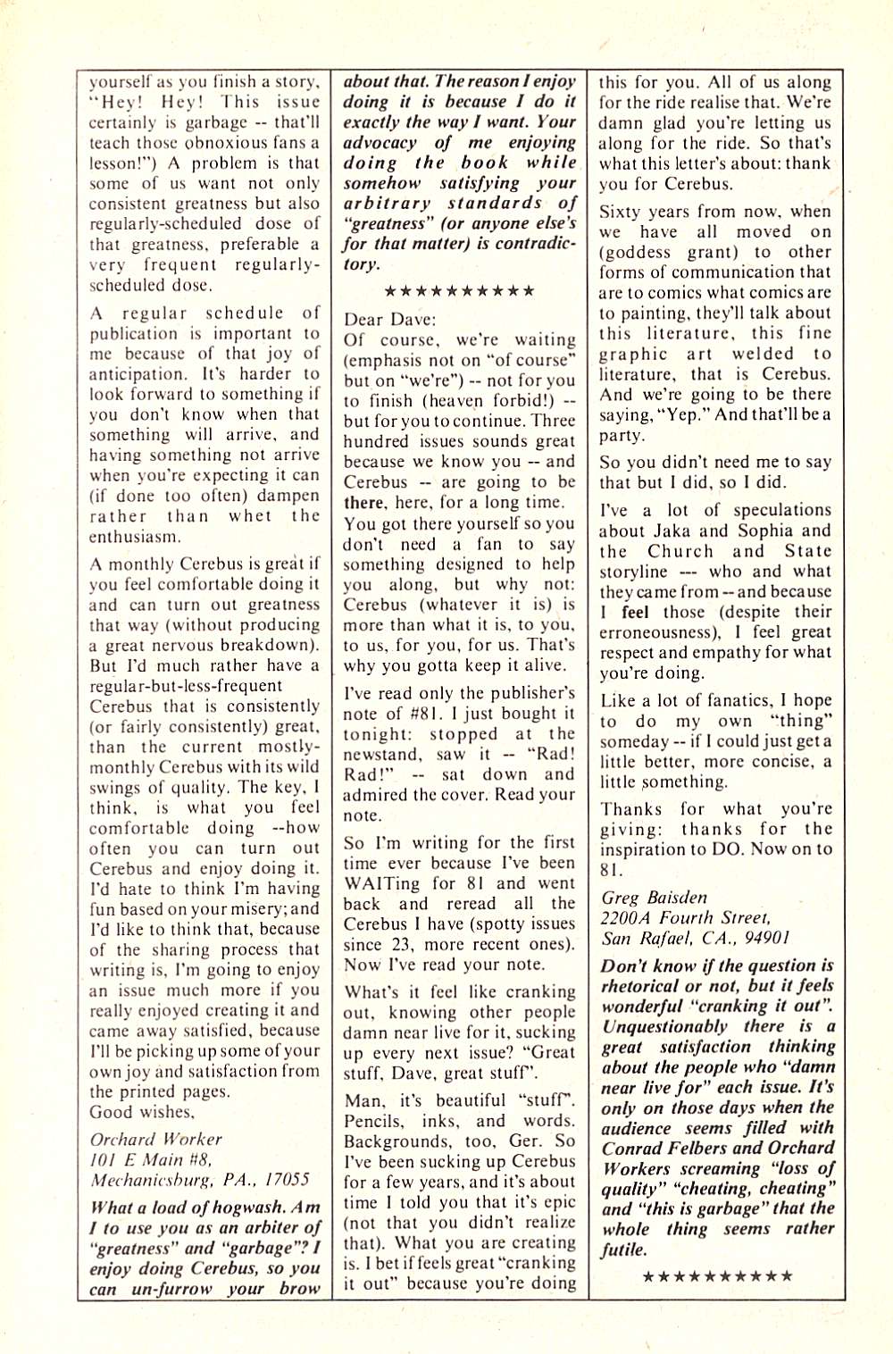 Read online Cerebus comic -  Issue #84 - 26