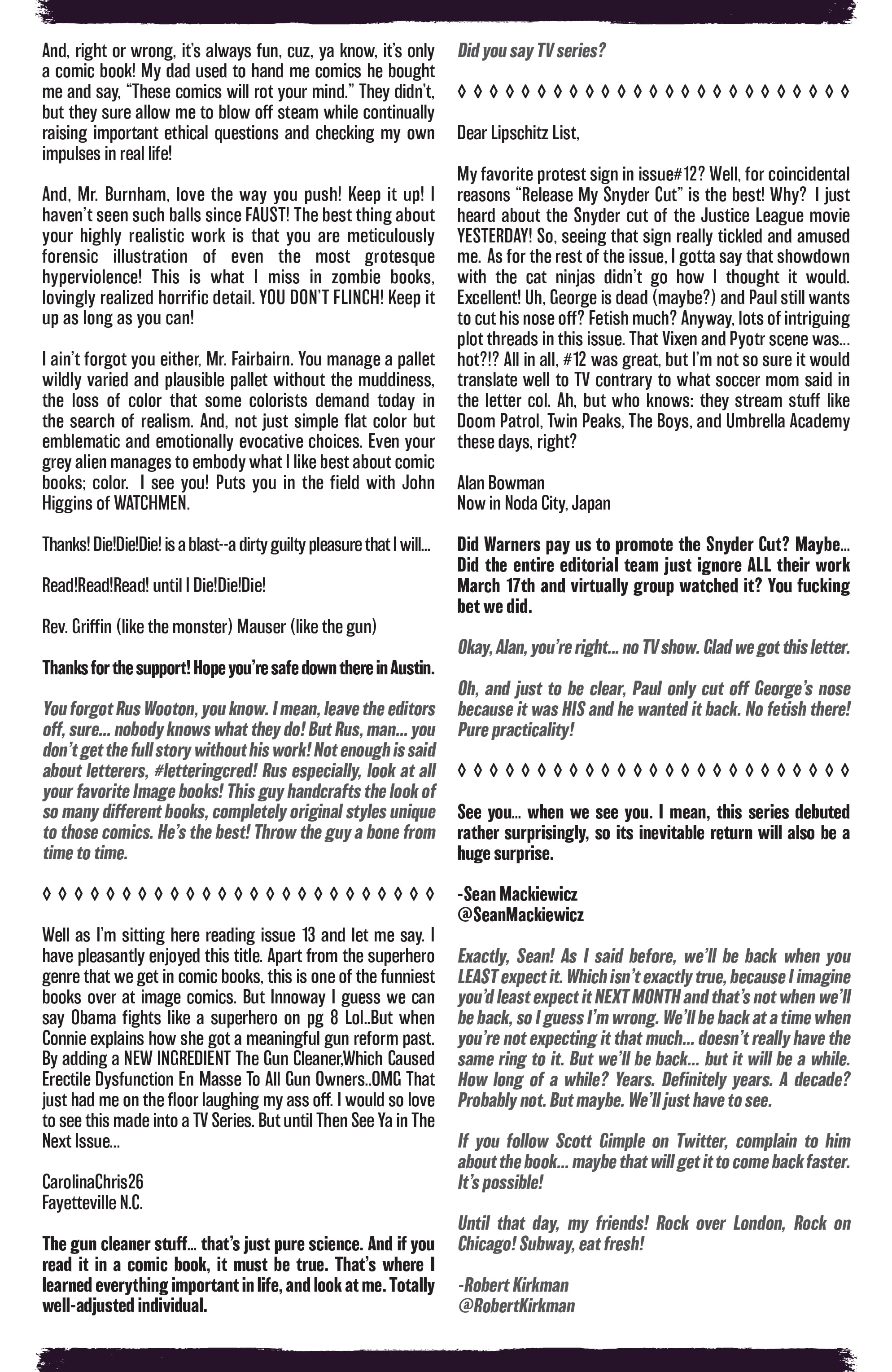 Read online Die!Die!Die! comic -  Issue #14 - 25