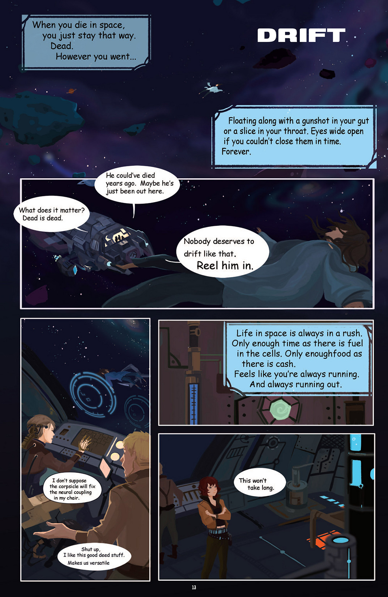 Read online Womanthology: Space comic -  Issue #4 - 16