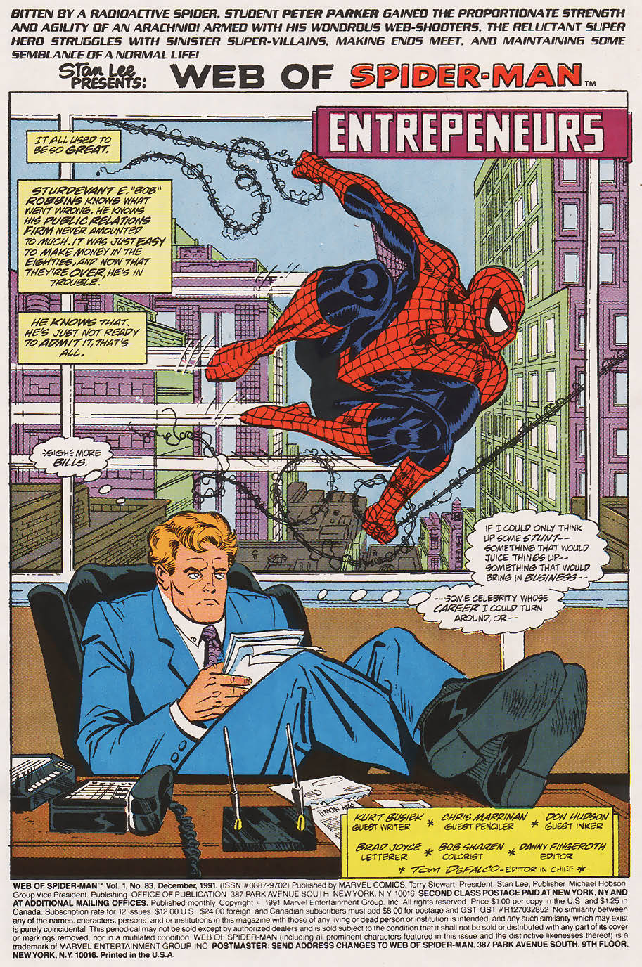 Read online Web of Spider-Man (1985) comic -  Issue #83 - 2