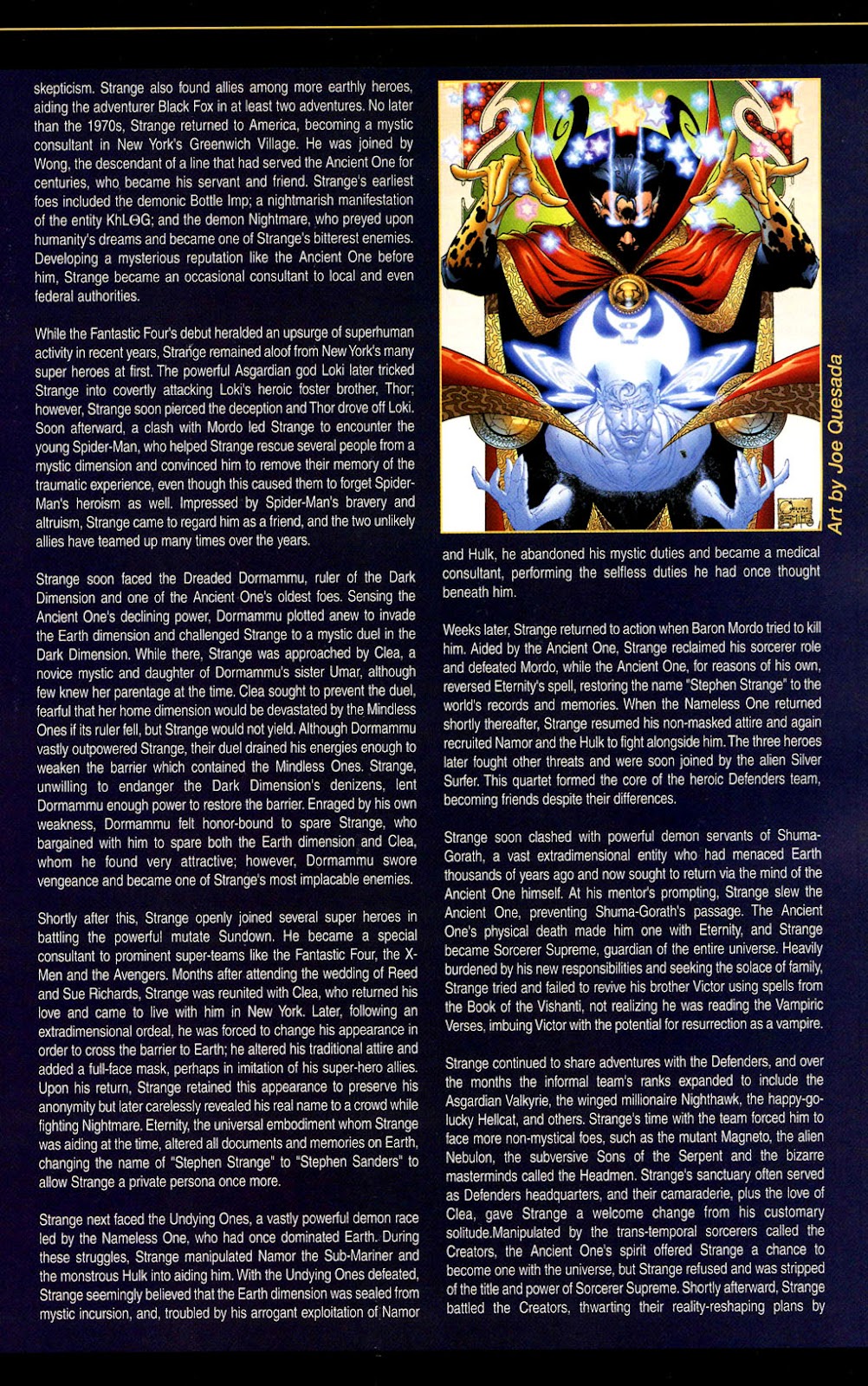 The Official Handbook of the Marvel Universe: Marvel Knights issue Full - Page 17