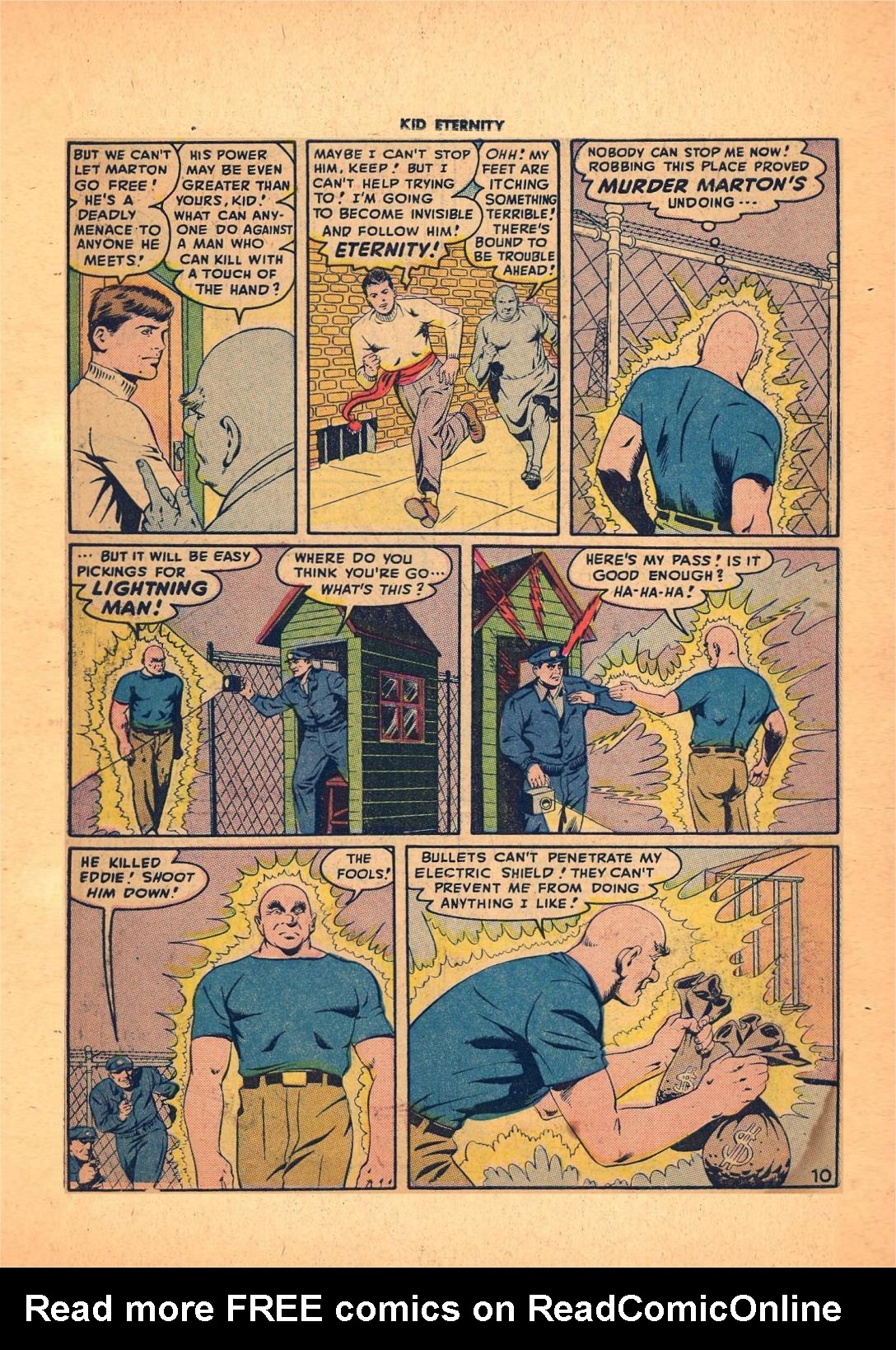 Read online Kid Eternity (1946) comic -  Issue #7 - 12