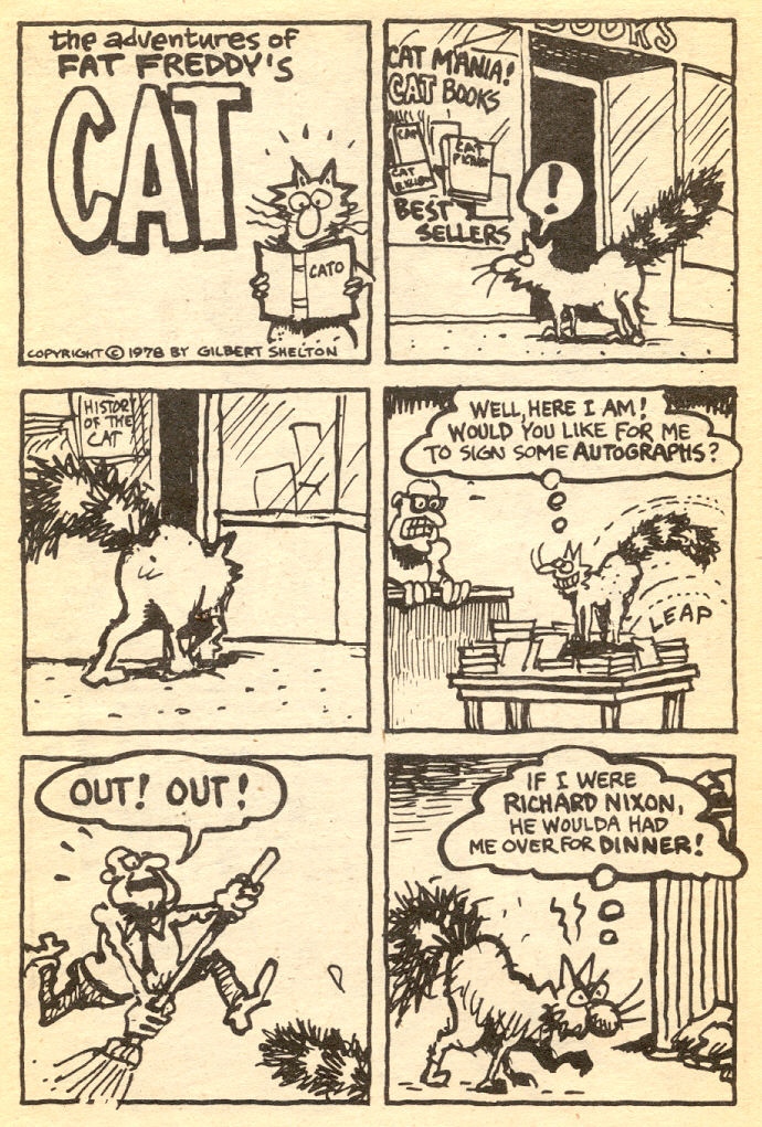 Read online Adventures of Fat Freddy's Cat comic -  Issue #5 - 12