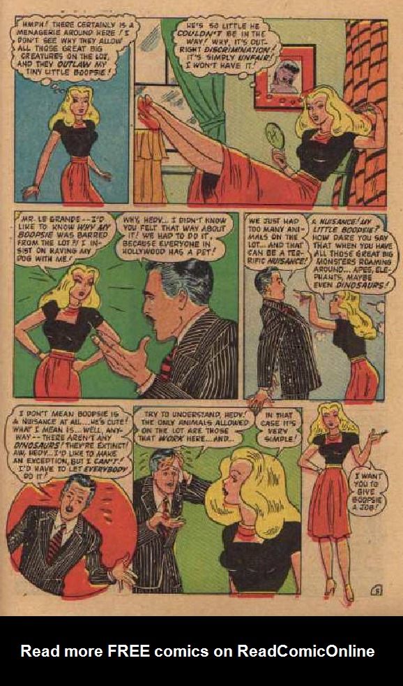 Read online Hedy Of Hollywood Comics comic -  Issue #41 - 31