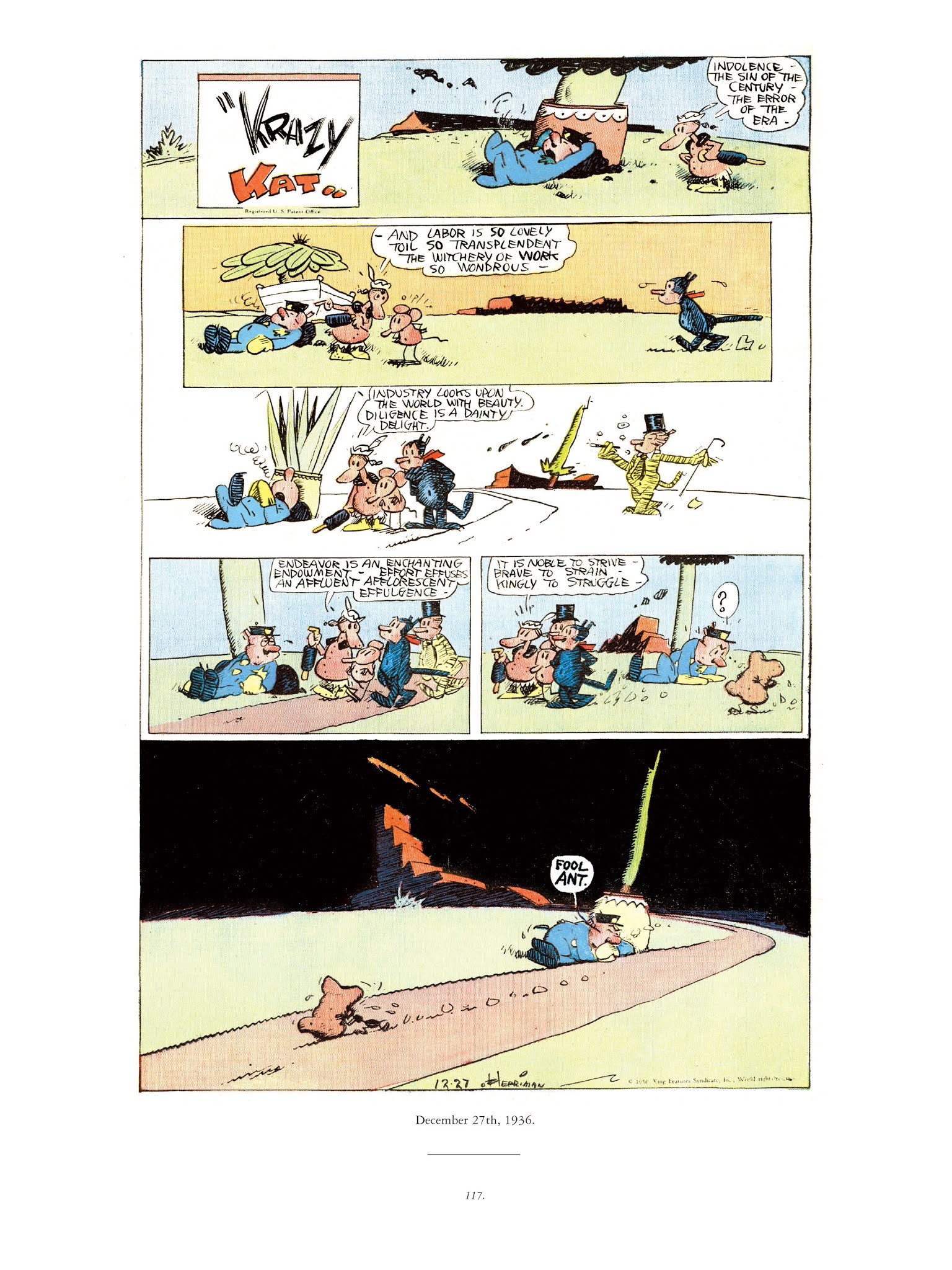 Read online Krazy & Ignatz comic -  Issue # TPB 9 - 115