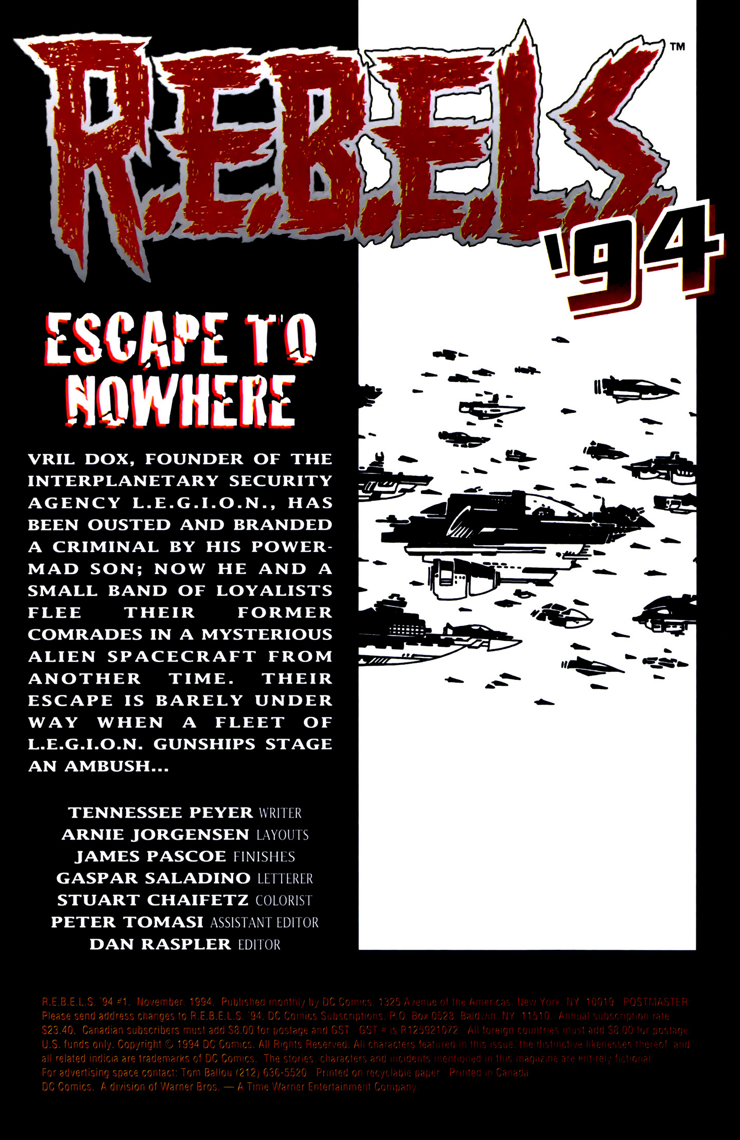 Read online R.E.B.E.L.S. '94 comic -  Issue #1 - 2