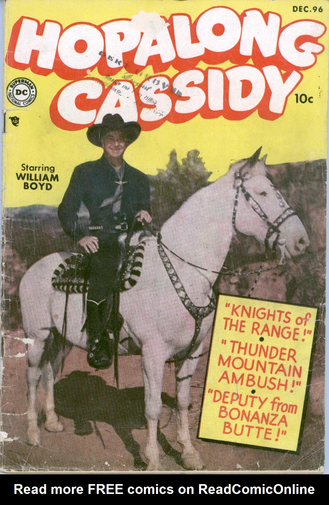 Read online Hopalong Cassidy comic -  Issue #96 - 1