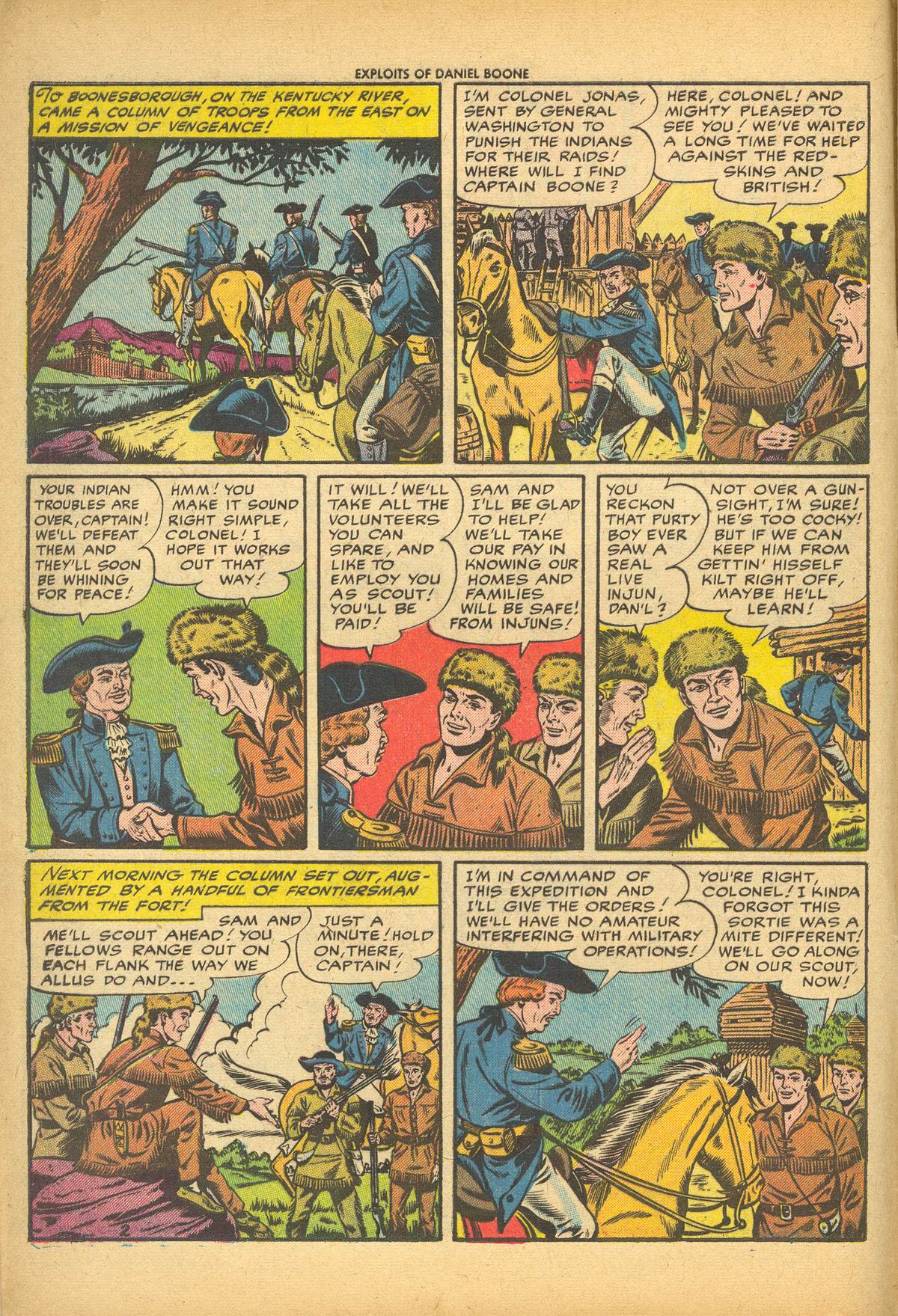 Read online Exploits of Daniel Boone comic -  Issue #3 - 4
