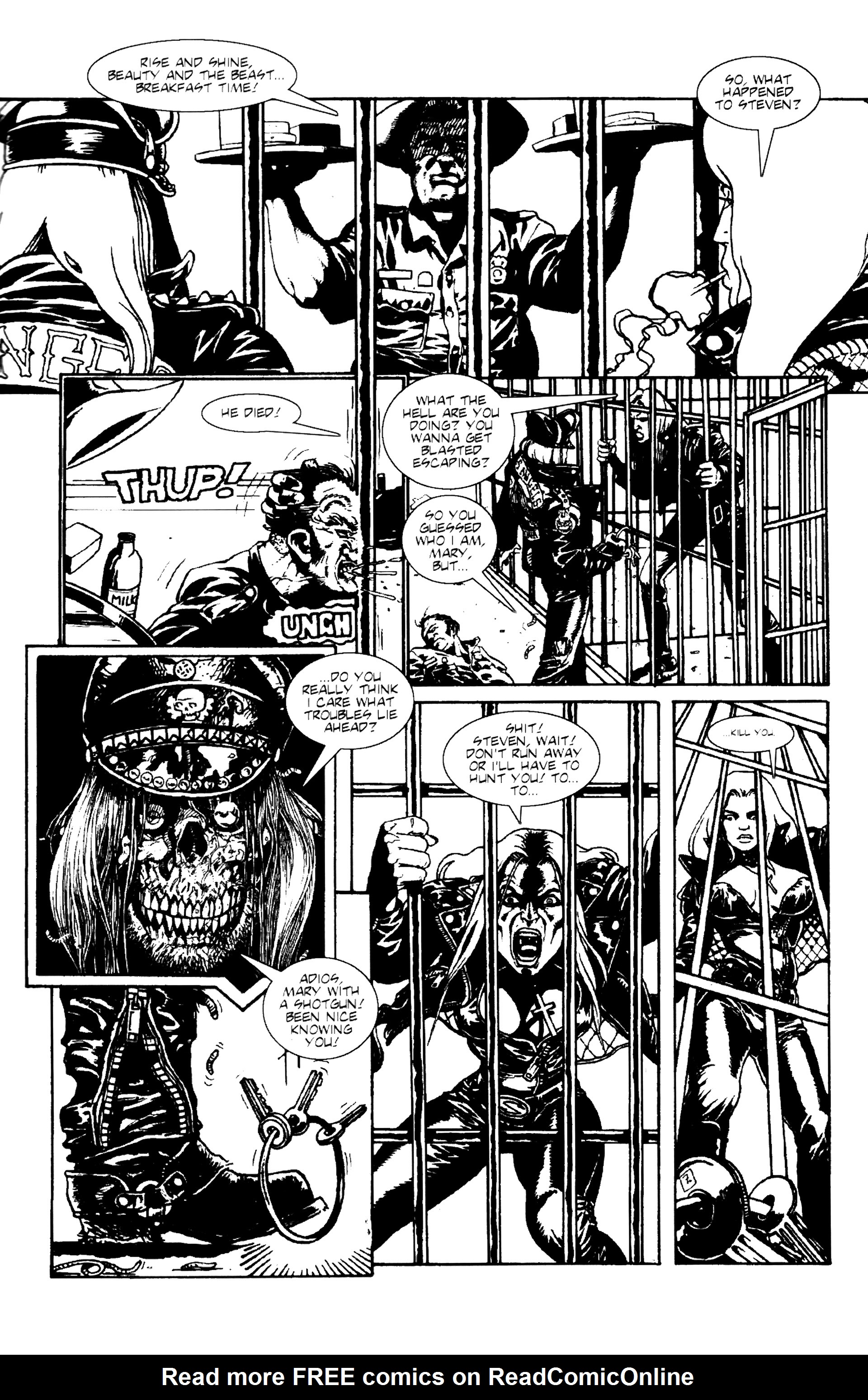 Read online Warrior Nun: Black & White comic -  Issue #2 - 25