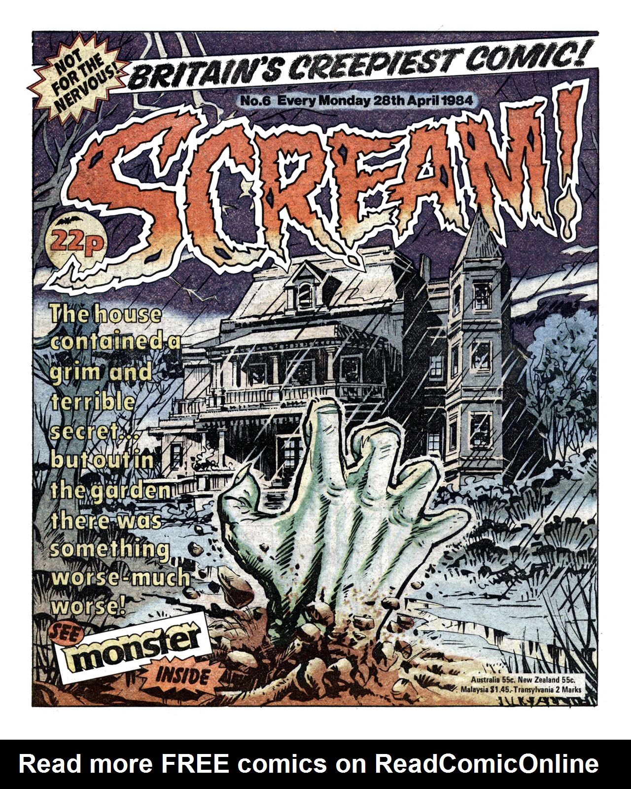 Read online Scream! (1984) comic -  Issue #6 - 1