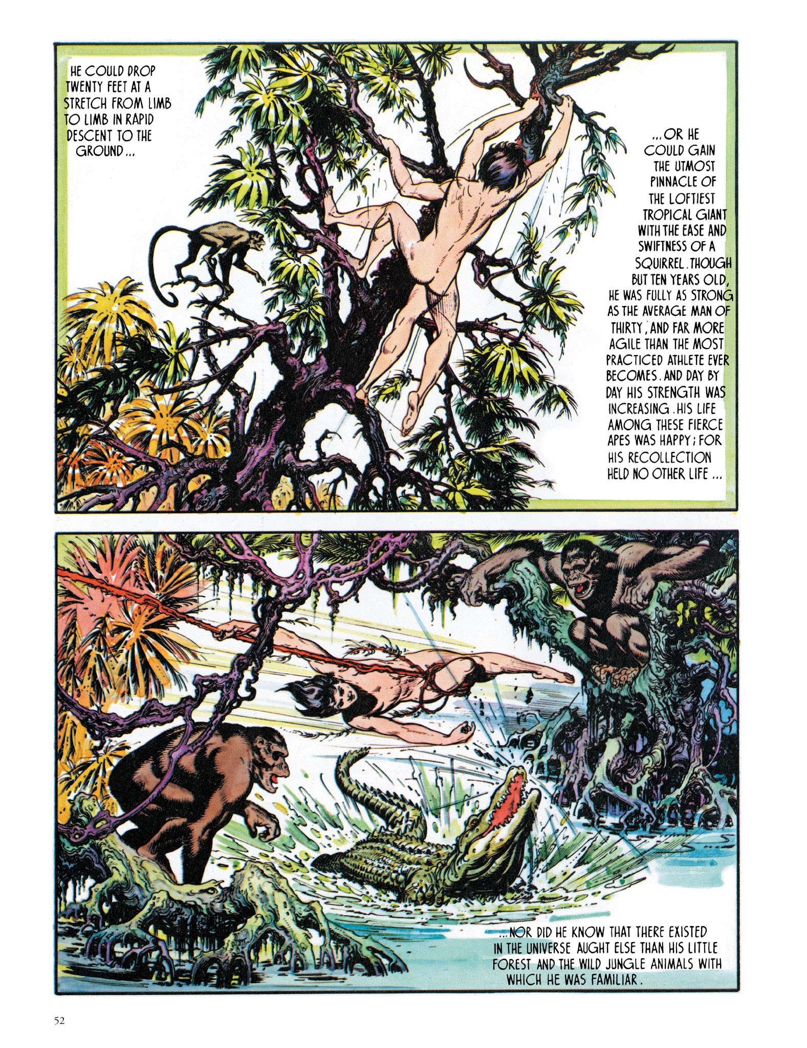 Read online Edgar Rice Burroughs' Tarzan: Burne Hogarth's Lord of the Jungle comic -  Issue # TPB - 54
