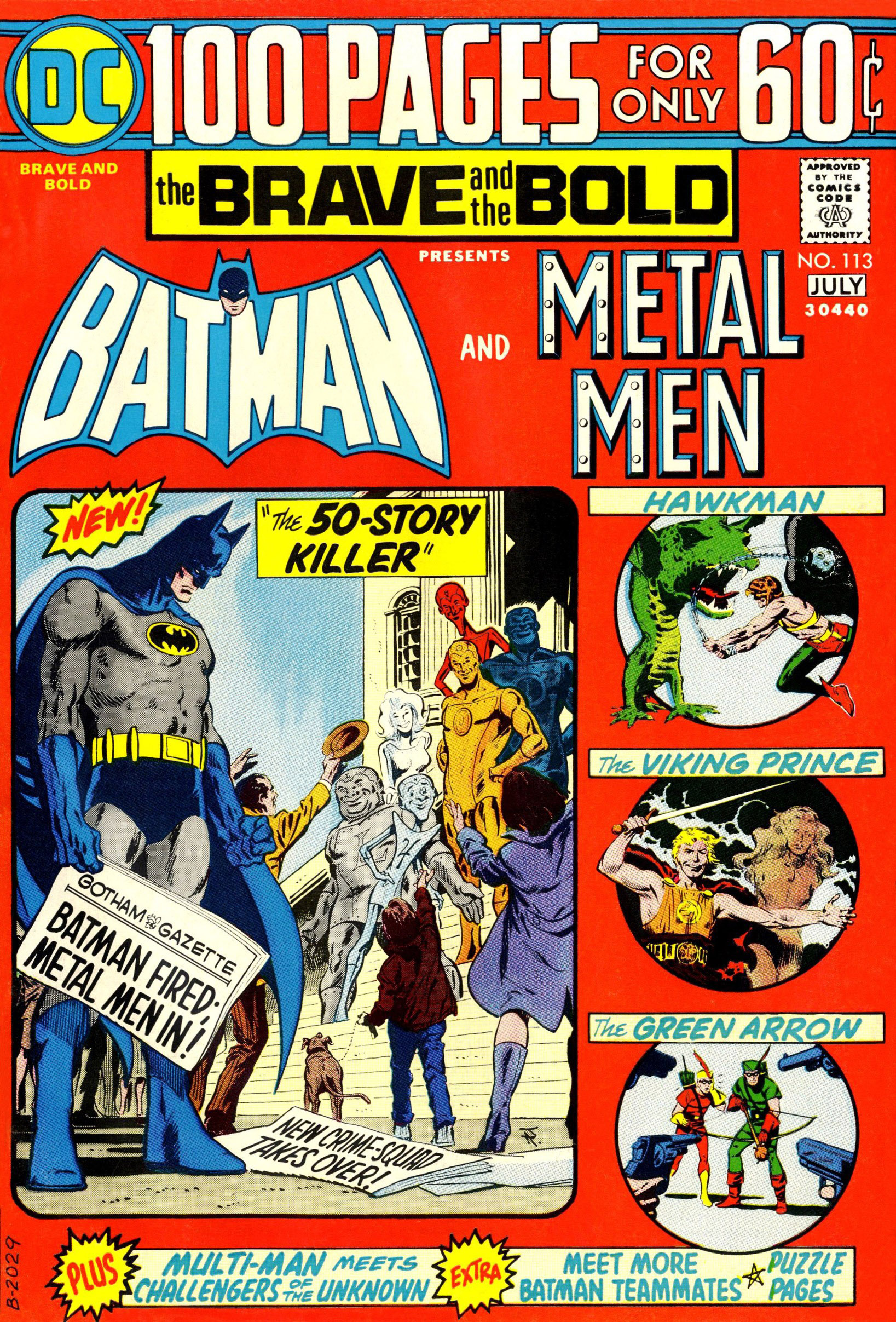 Read online The Brave and the Bold (1955) comic -  Issue #113 - 1