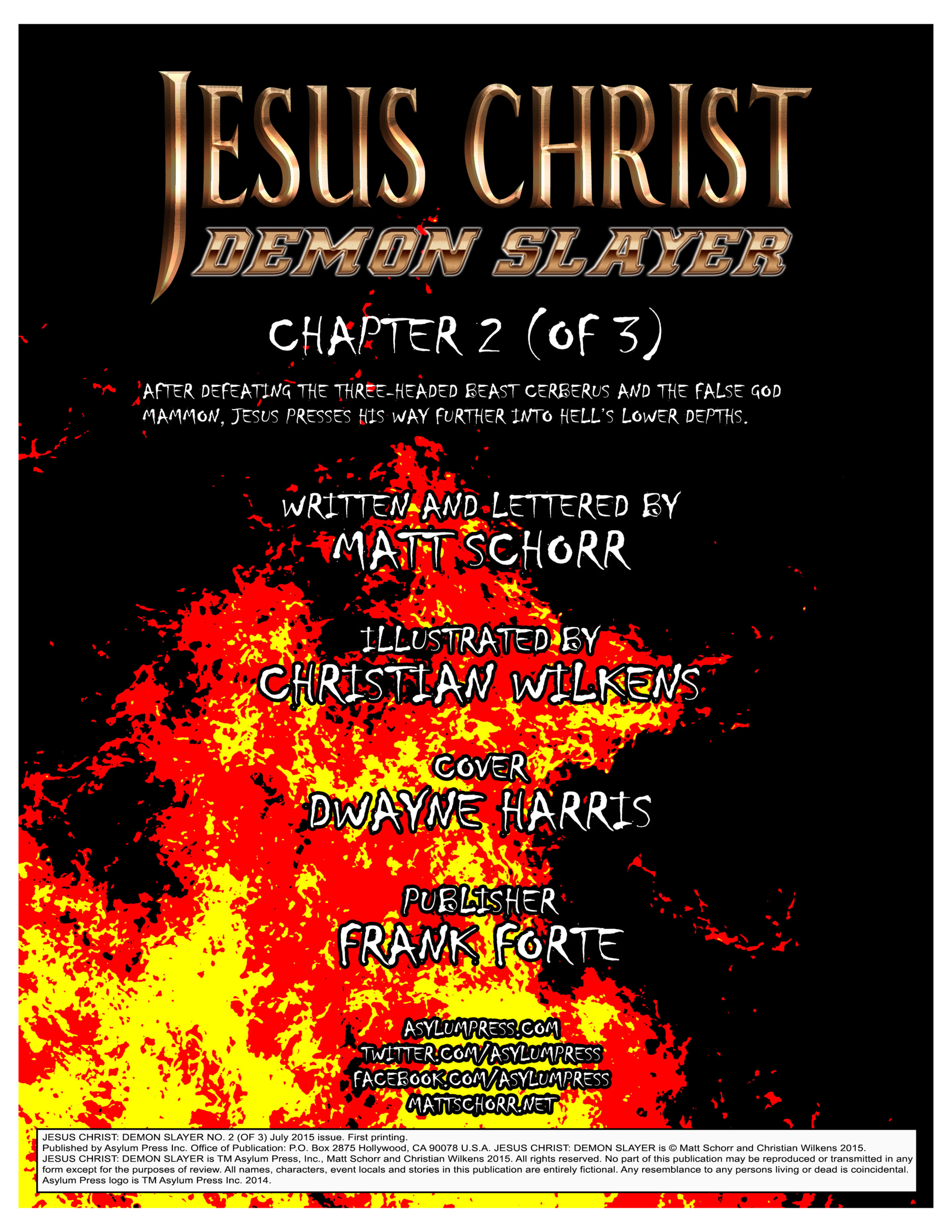 Read online Jesus Christ Demon Slayer comic -  Issue #2 - 2