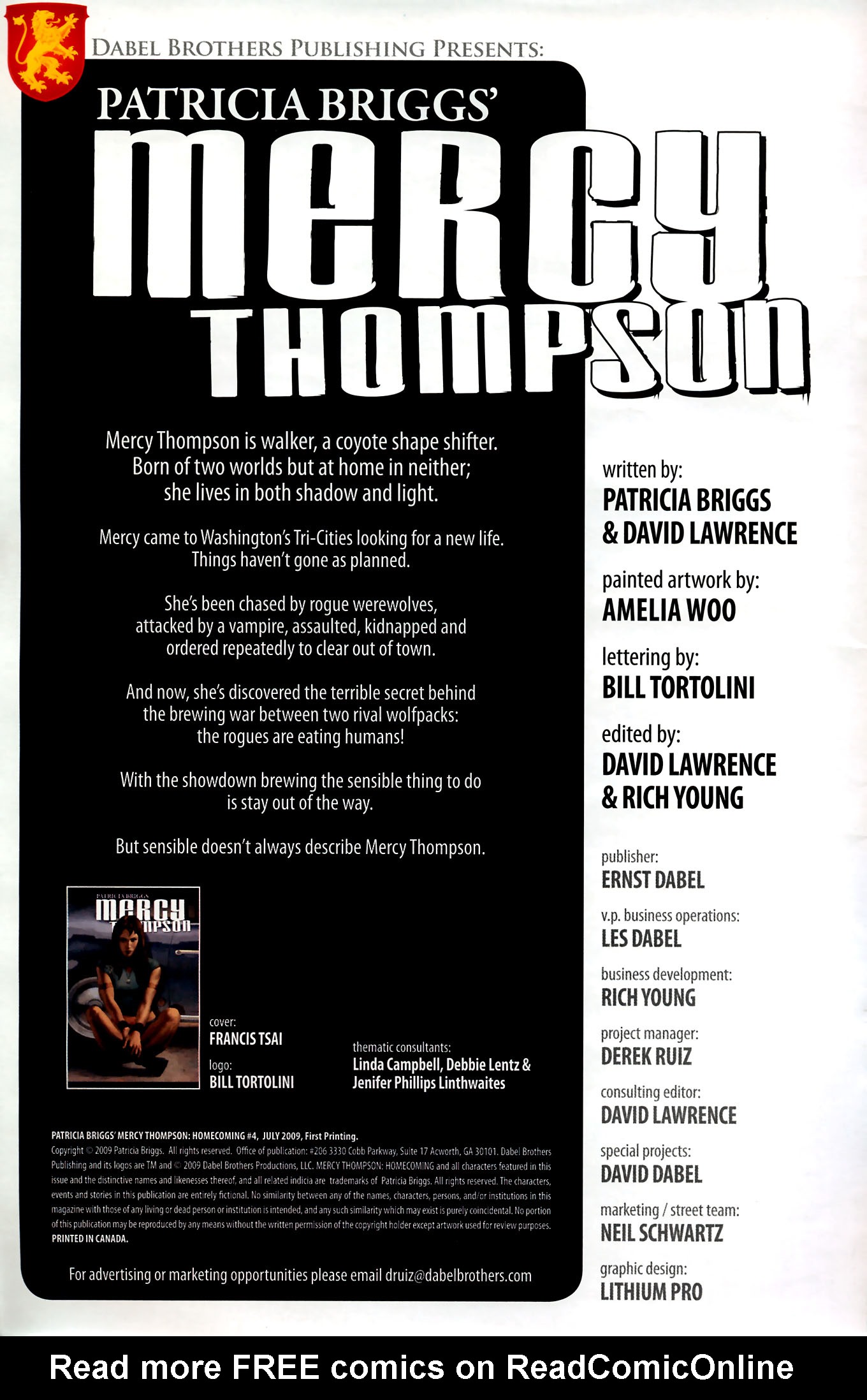 Read online Patricia Briggs' Mercy Thompson:  Homecoming comic -  Issue #4 - 2