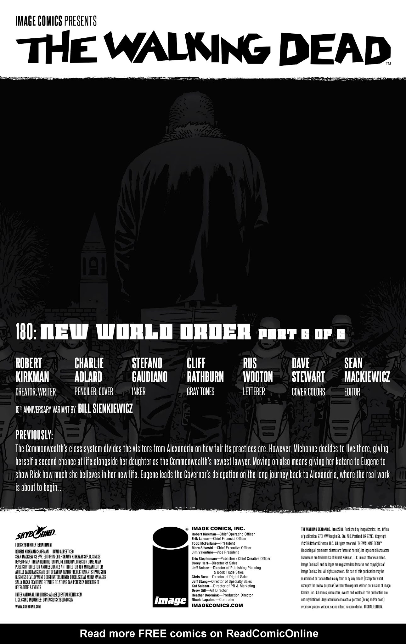Read online The Walking Dead comic -  Issue #180 - 2
