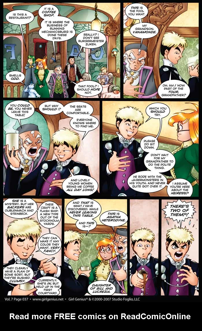 Read online Girl Genius (2002) comic -  Issue #7 - 37