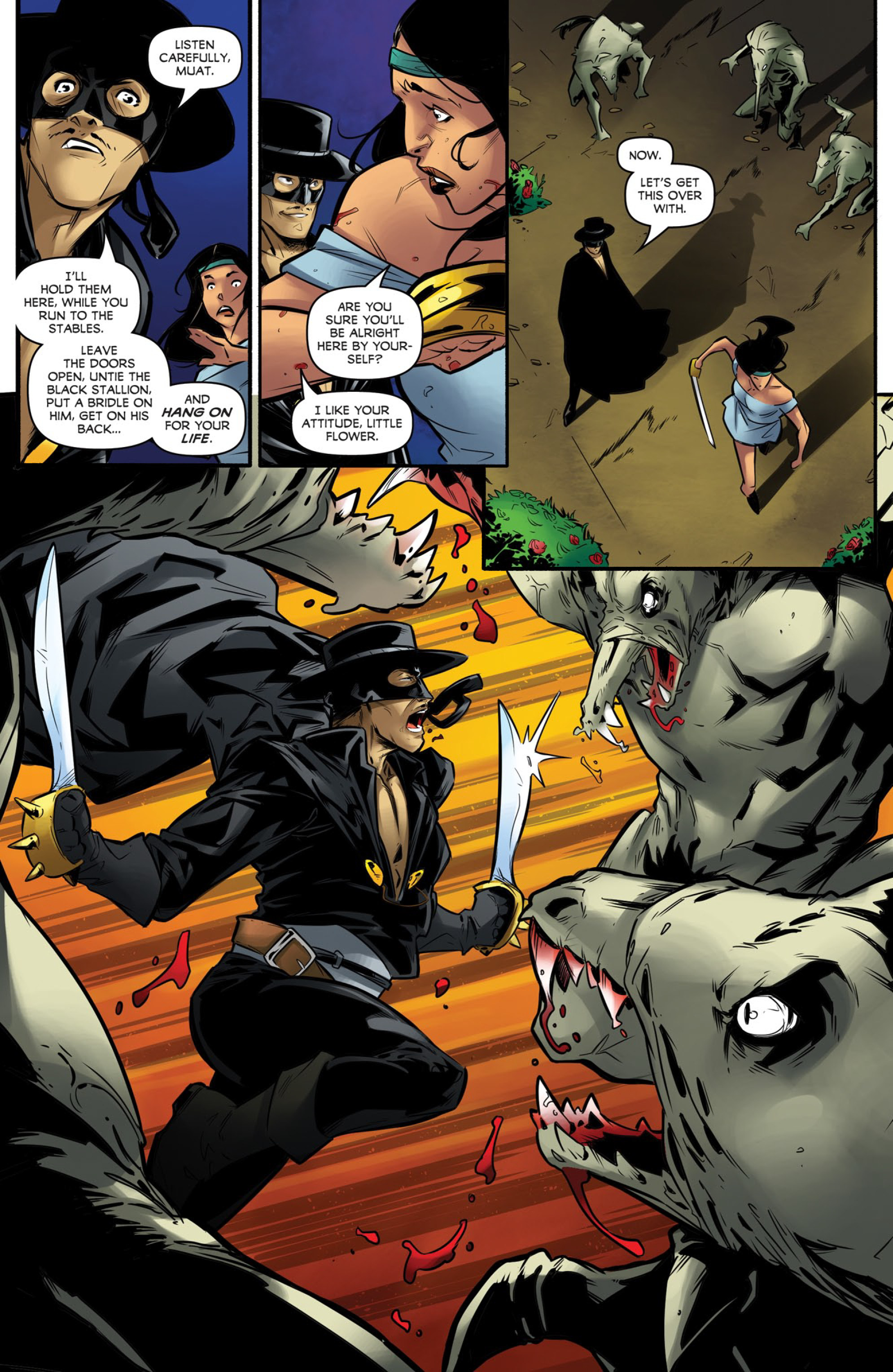 Read online Zorro: Sacrilege comic -  Issue #4 - 15