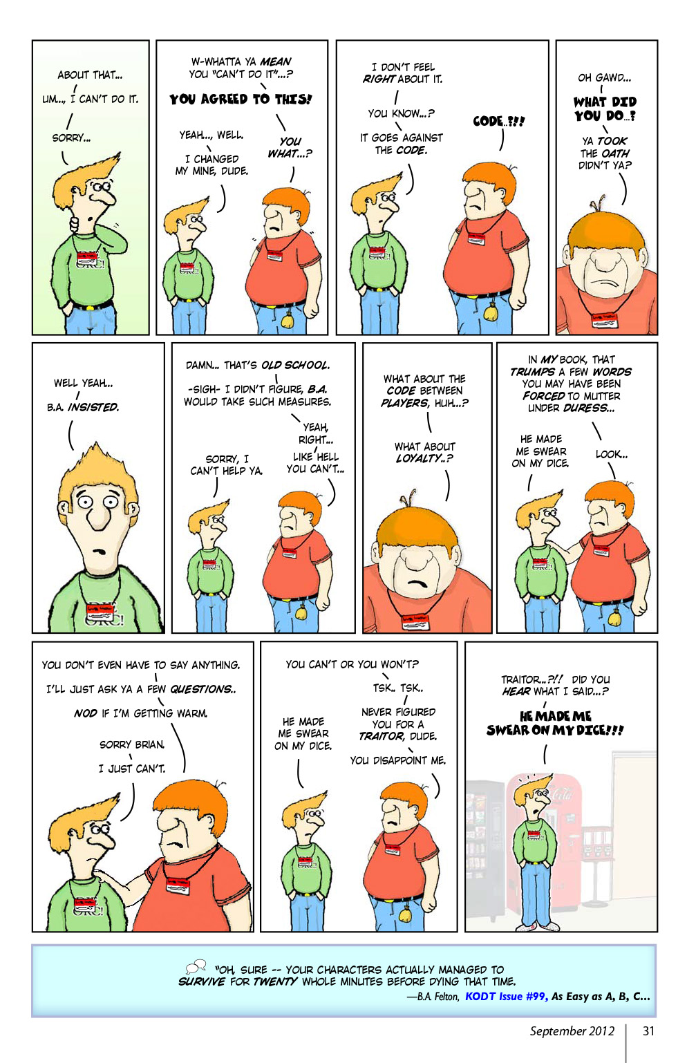 Read online Knights of the Dinner Table comic -  Issue #191 - 33