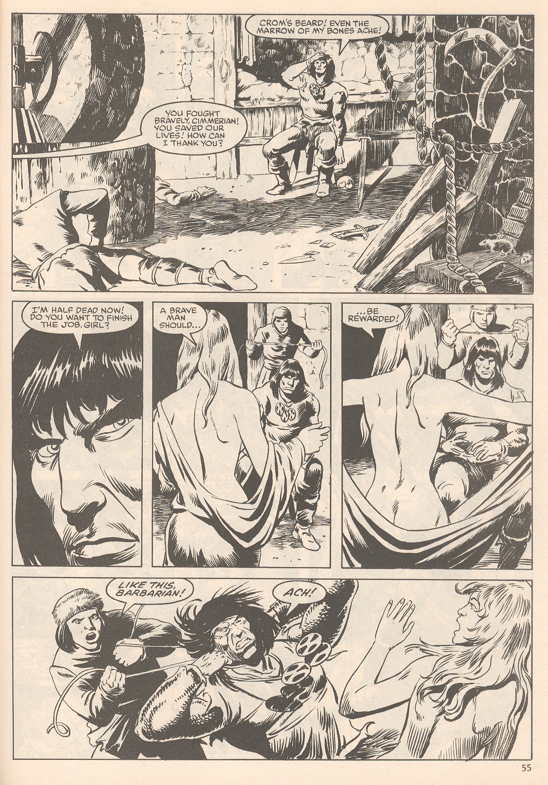 Read online The Savage Sword Of Conan comic -  Issue #105 - 55