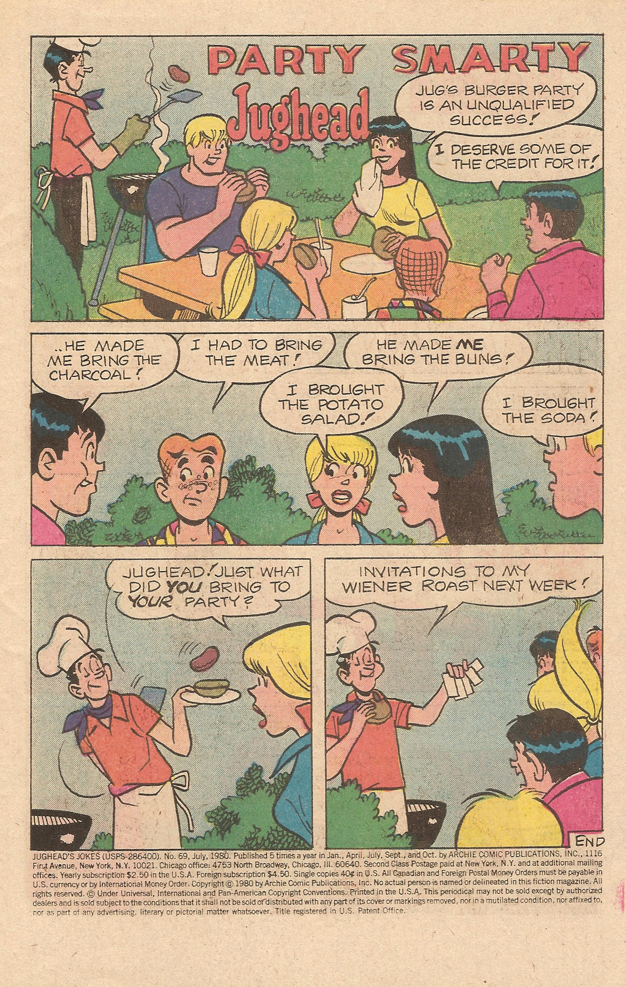 Read online Jughead's Jokes comic -  Issue #69 - 3