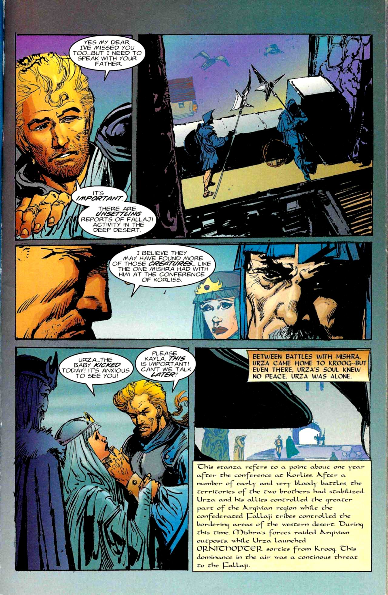 Read online Urza-Mishra War on the World of Magic: The Gathering comic -  Issue #1 - 5