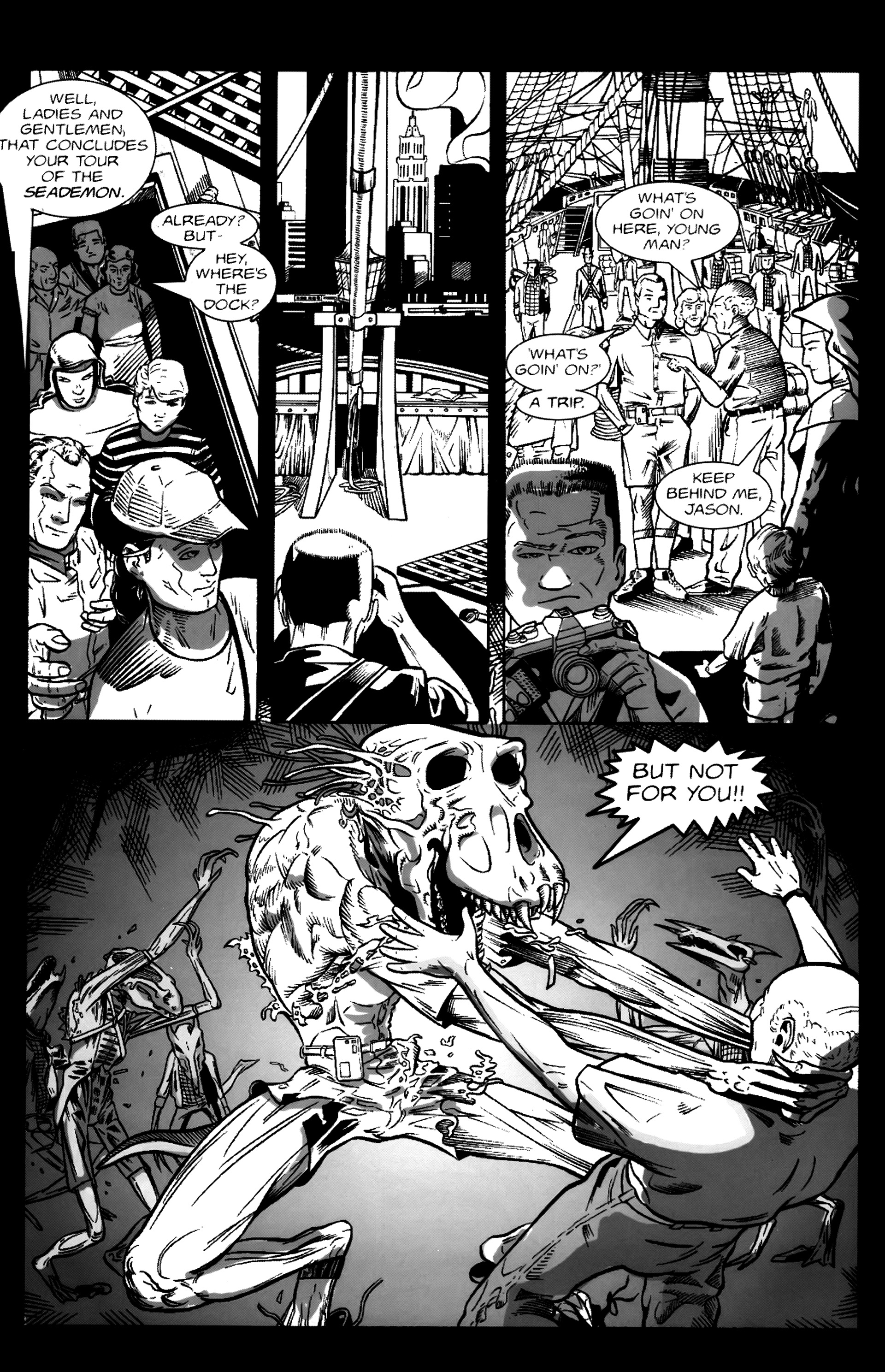 Read online Warrior Nun: Black & White comic -  Issue #1 - 6