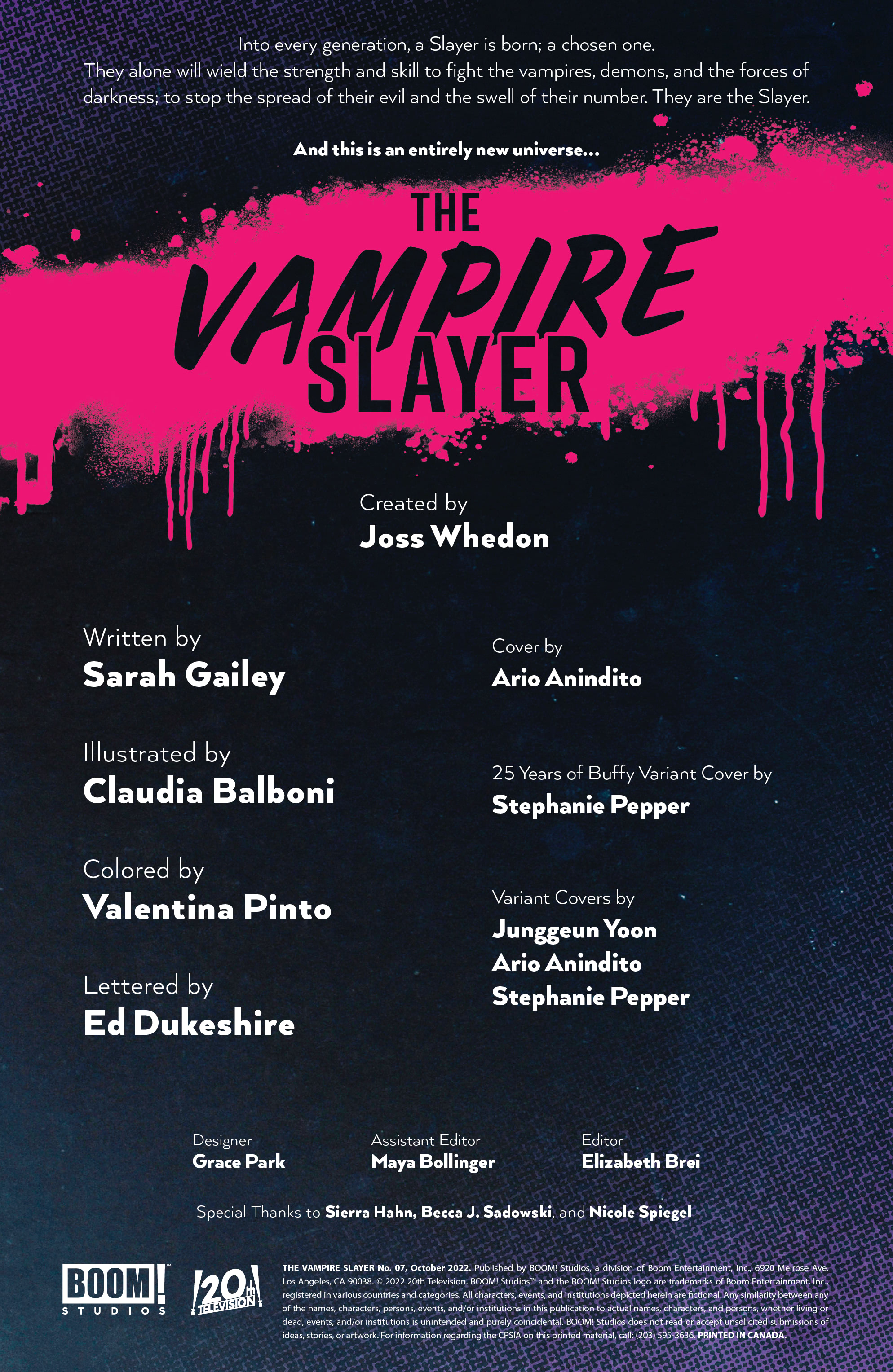 Read online The Vampire Slayer comic -  Issue #7 - 2
