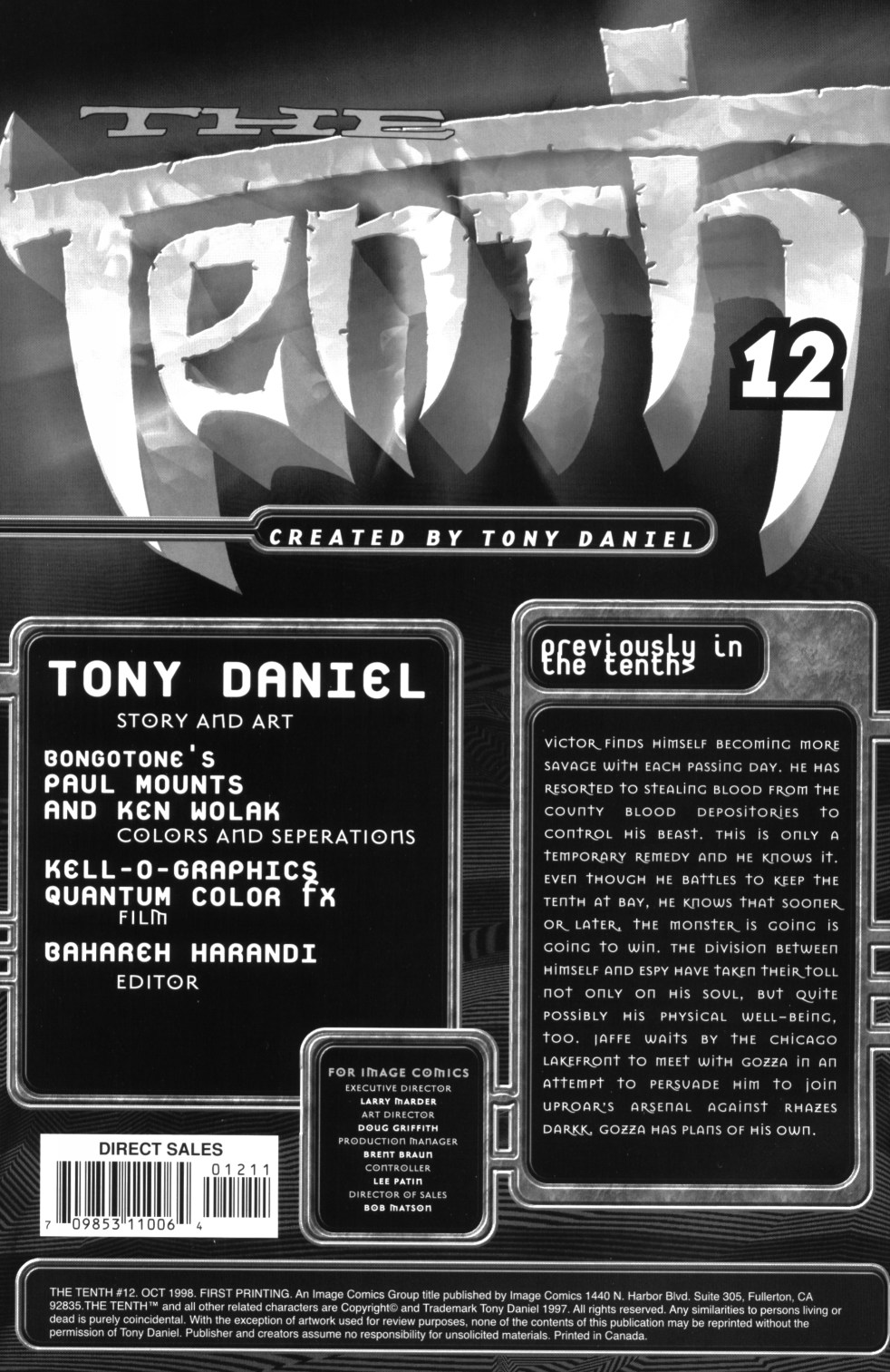 Read online The Tenth [II] comic -  Issue #12 - 2