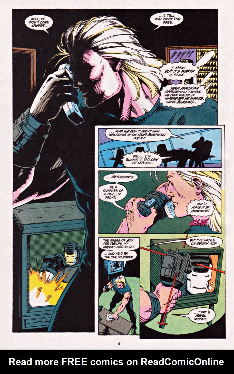 Read online War Machine (1994) comic -  Issue #5 - 6