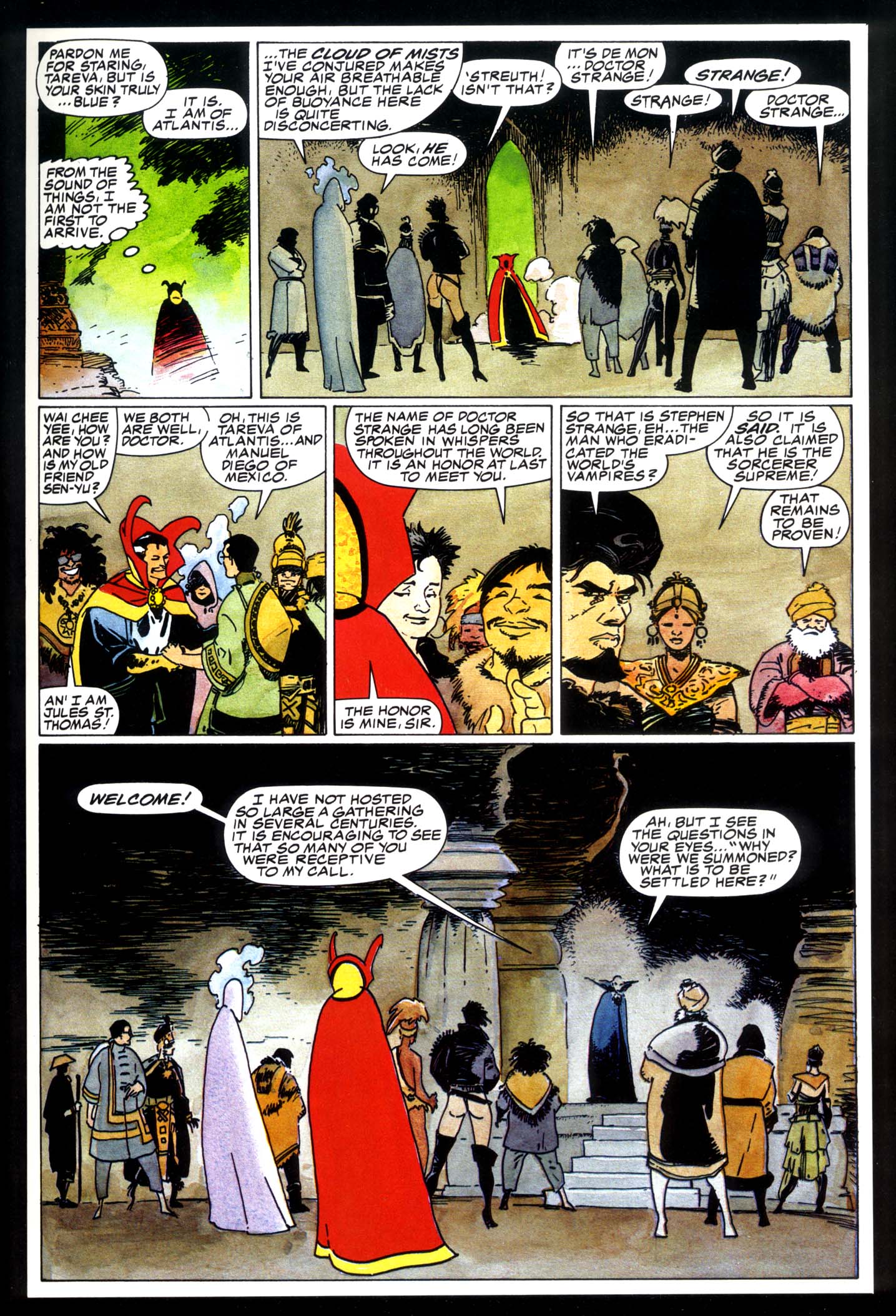 Read online Marvel Graphic Novel comic -  Issue #49 - Doctor Strange & Doctor Doom - Triumph & Torment - 14