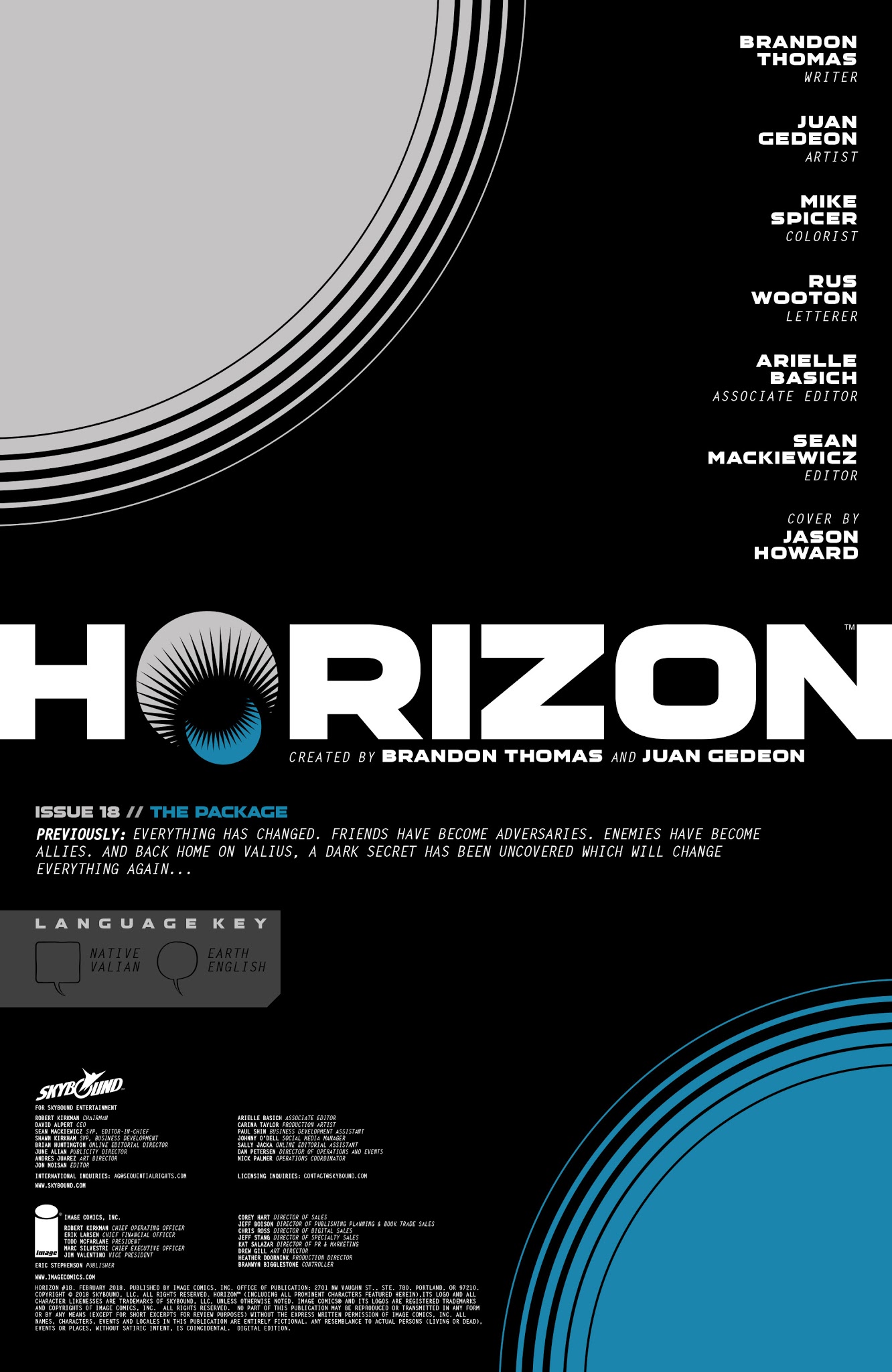 Read online Horizon comic -  Issue #18 - 2