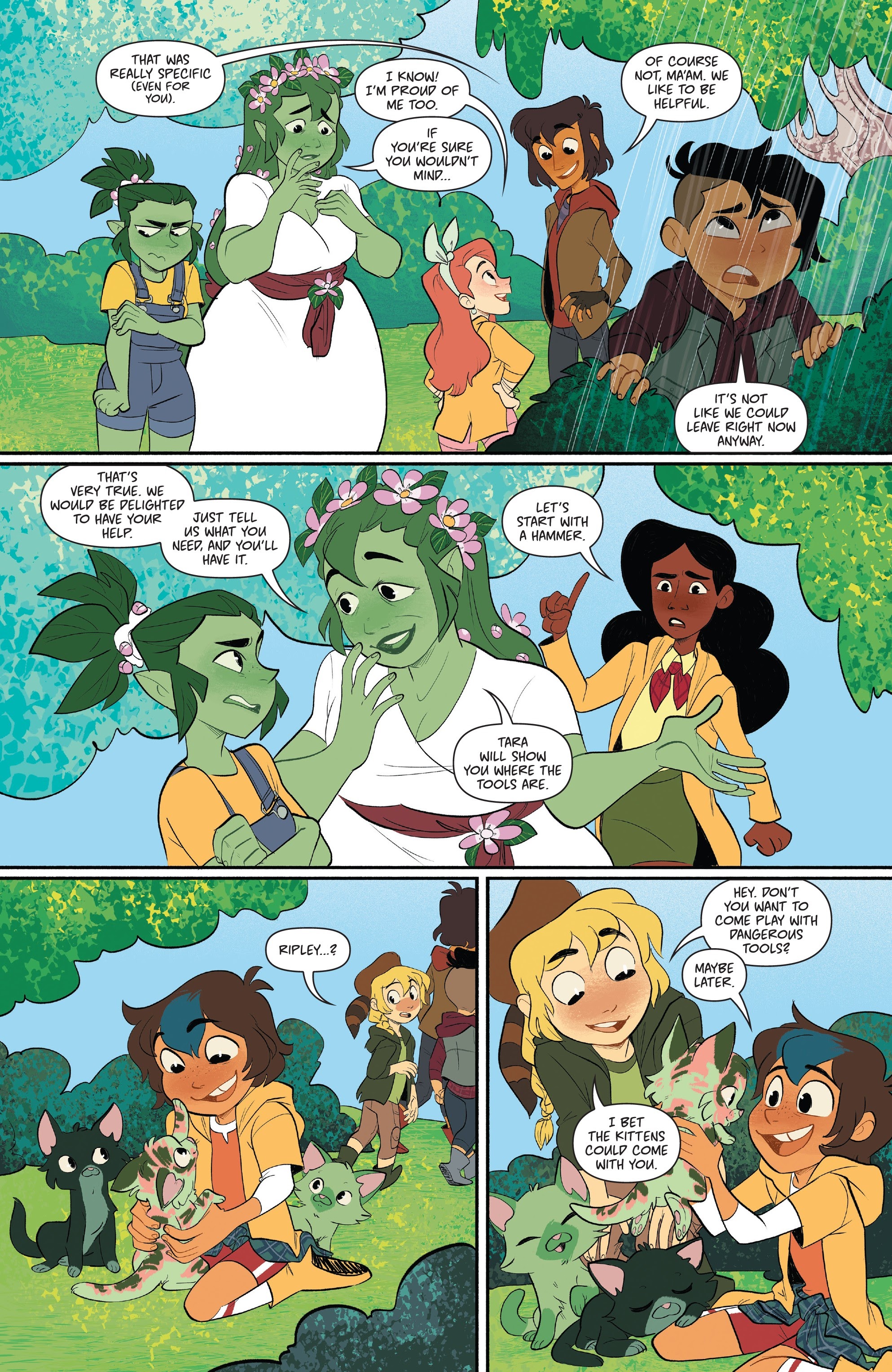 Read online Lumberjanes: Somewhere That's Green comic -  Issue # Full - 27