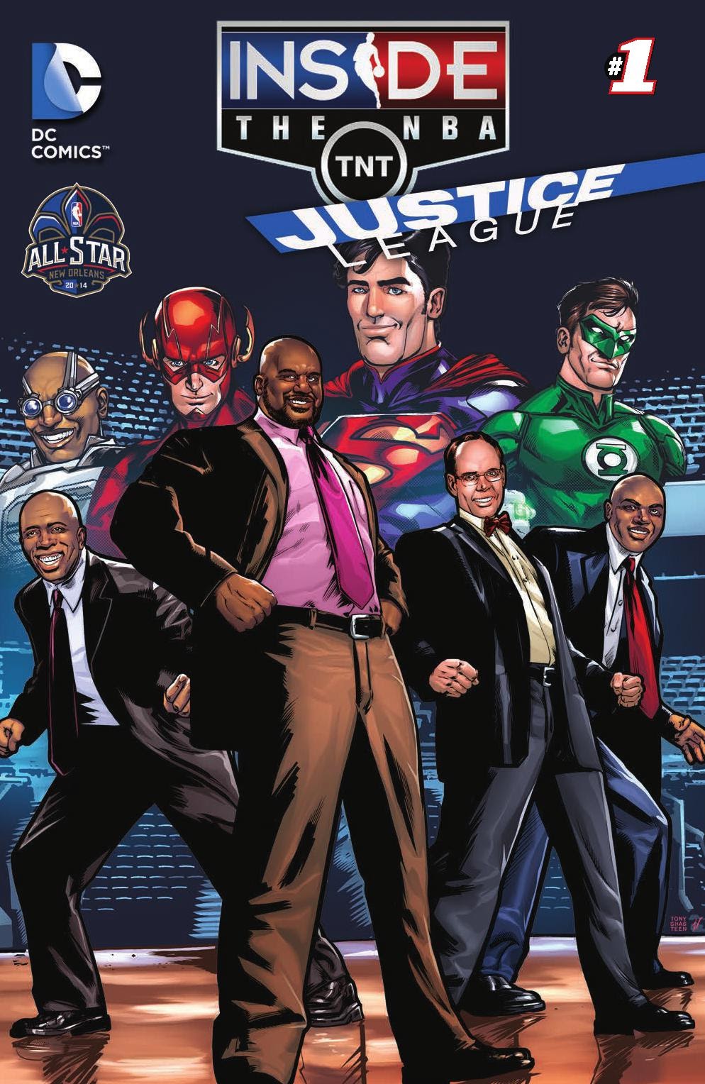 Read online The Justice League Goes Inside the NBA-All Star Edition comic -  Issue # Full - 1