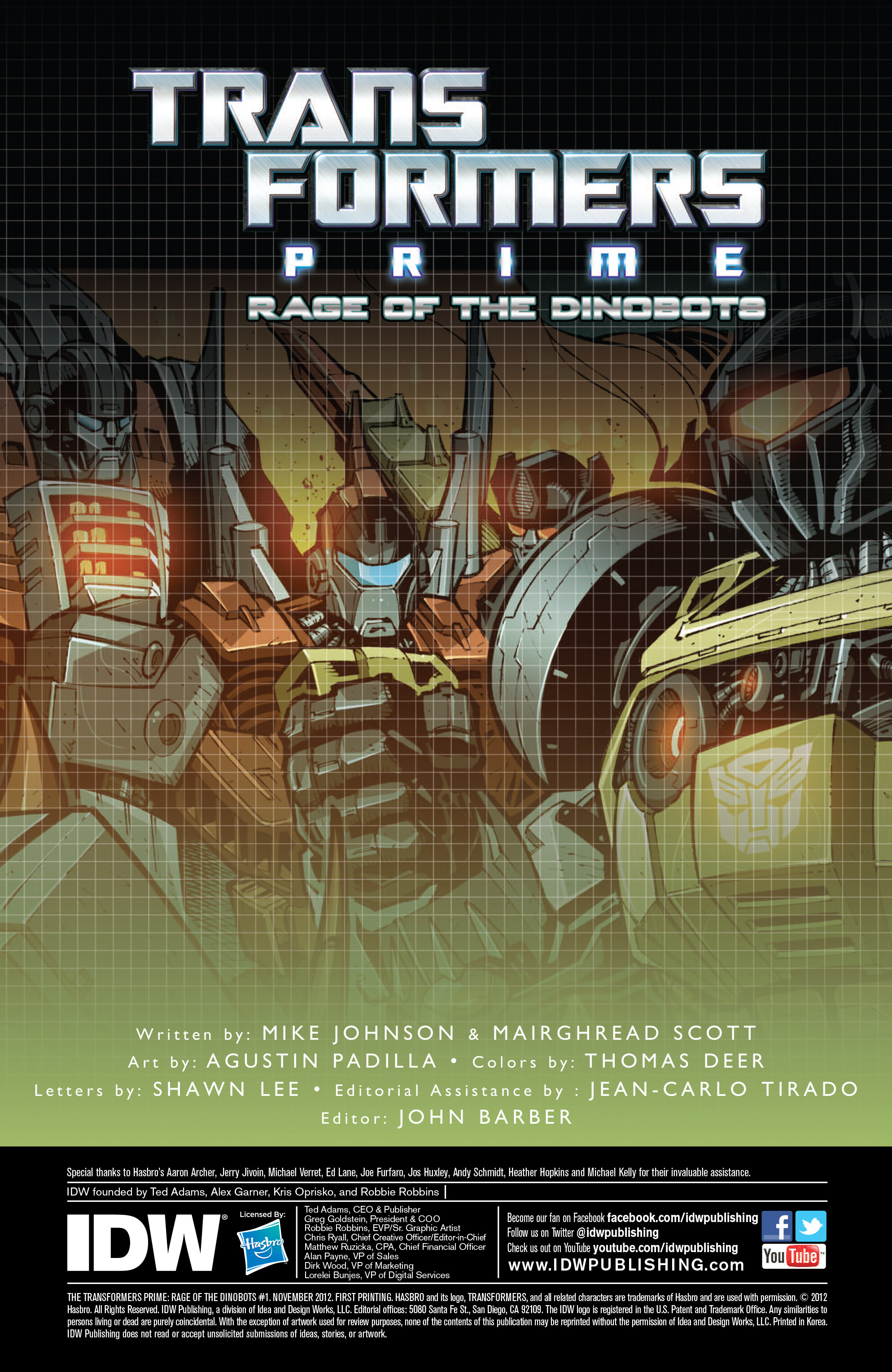 Read online The Transformers Prime: Rage of the Dinobots comic -  Issue #1 - 2