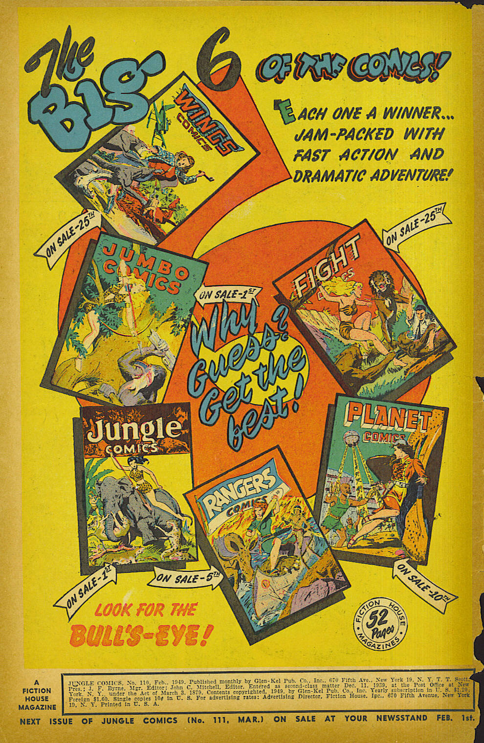 Read online Jungle Comics comic -  Issue #110 - 2