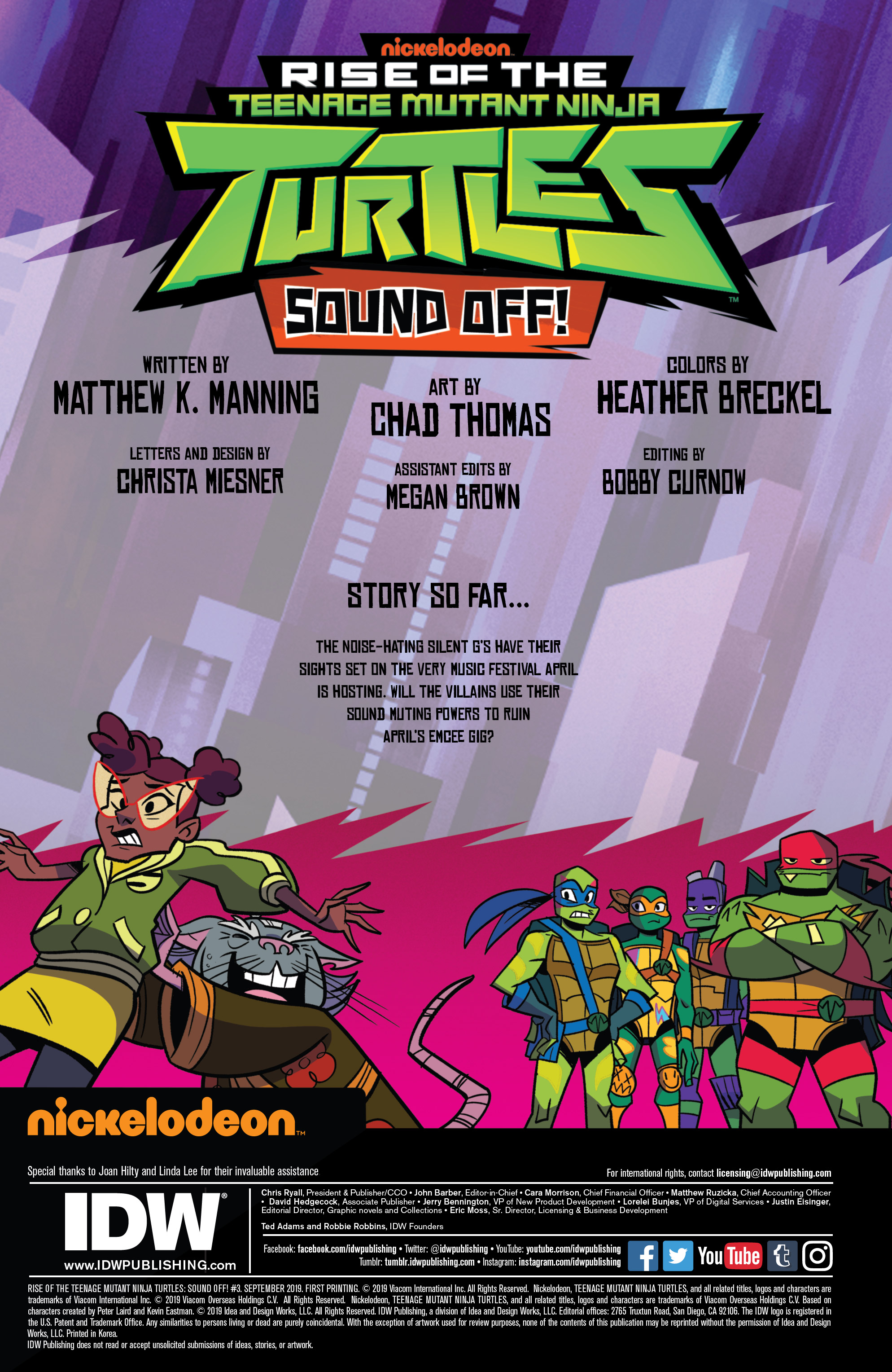 Read online Rise of the Teenage Mutant Ninja Turtles: Sound Off! comic -  Issue #3 - 2