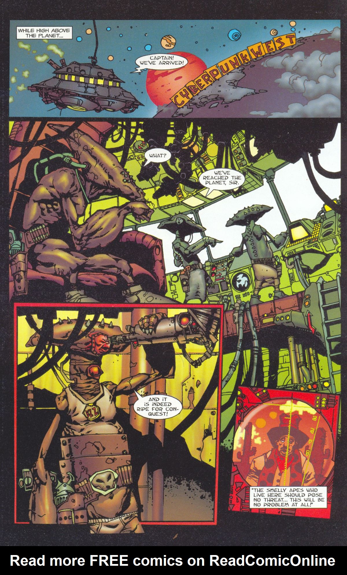 Read online Dead or Alive -- A Cyberpunk Western comic -  Issue #1 - 9