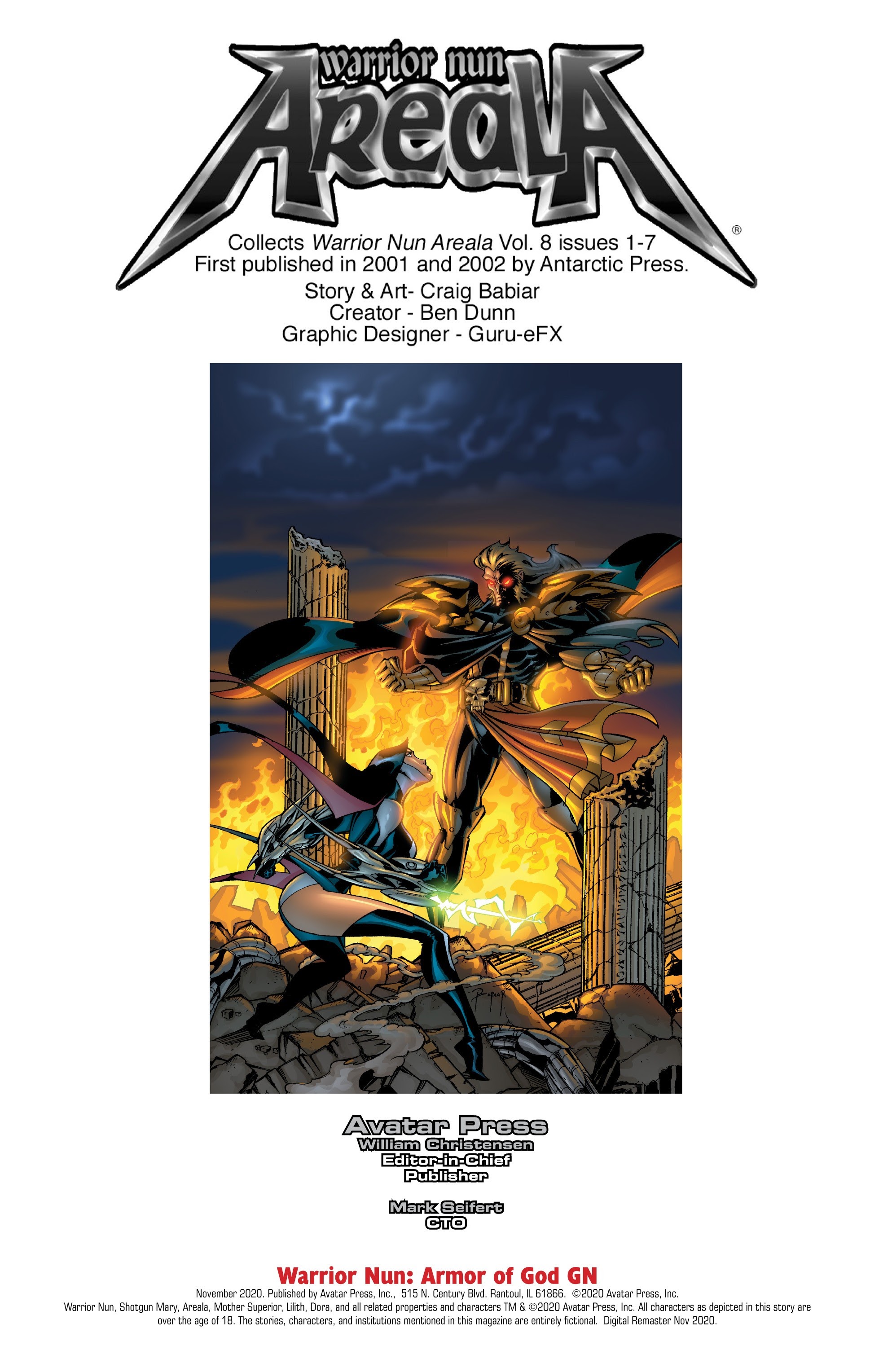 Read online Warrior Nun Areala: Armor of God comic -  Issue # TPB - 2