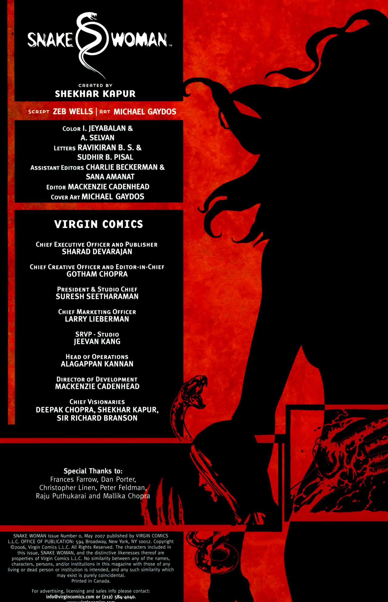 Read online Snake Woman comic -  Issue #0 - 2