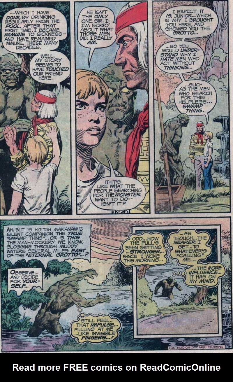 Read online Swamp Thing (1972) comic -  Issue #20 - 5