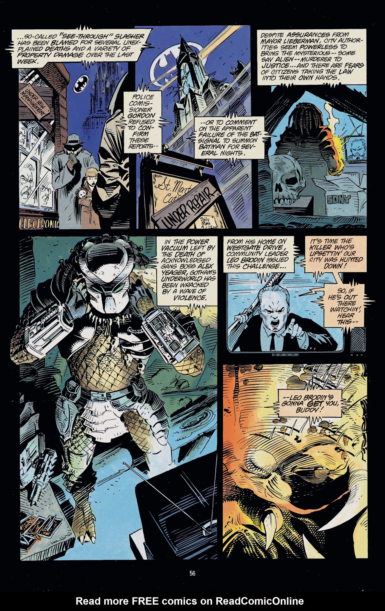 Read online DC Comics/Dark Horse Comics: Batman vs. Predator comic -  Issue # TPB (Part 1) - 53